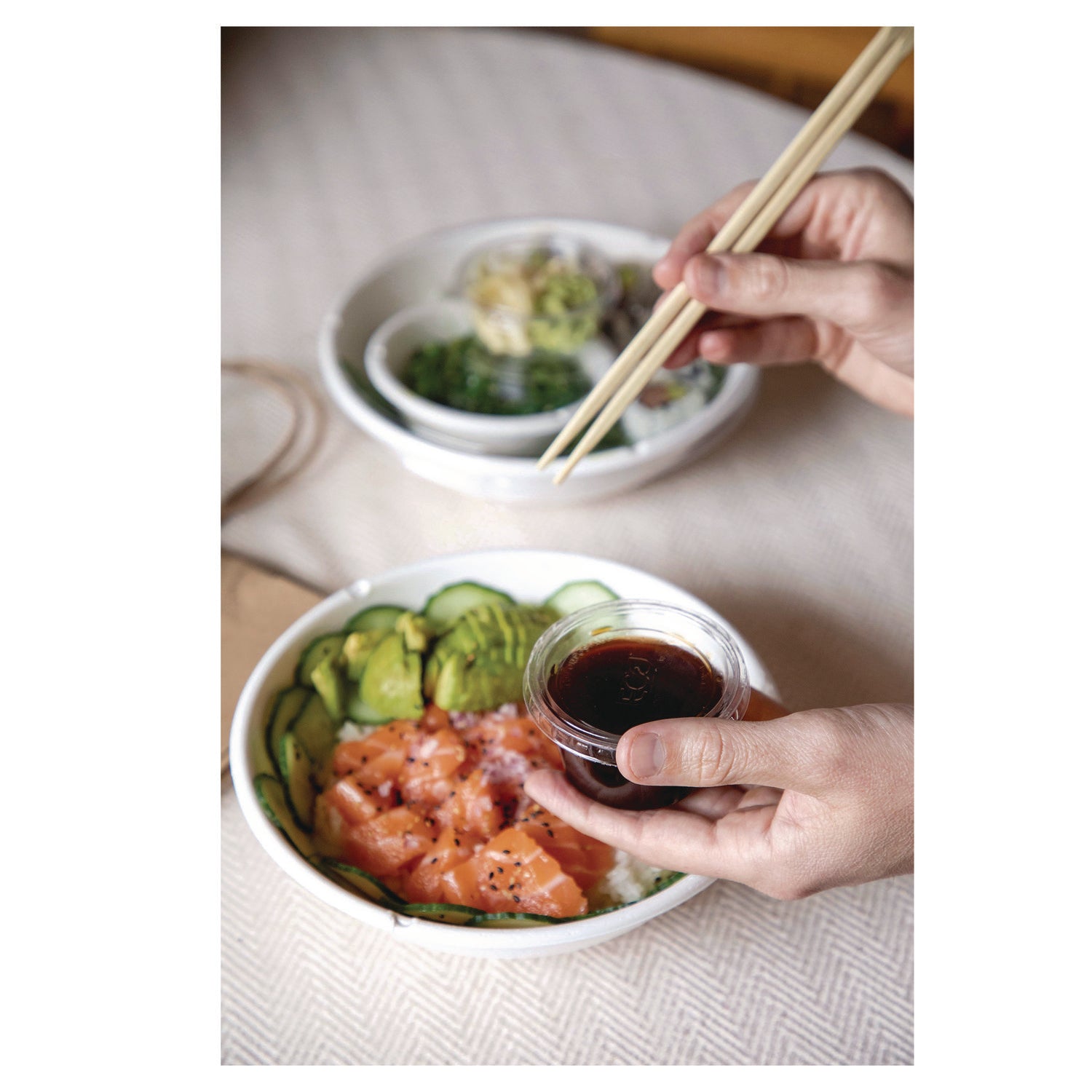 Eco-Products® Renewable and Compostable Portion Cups, 2 oz, Plastic, Clear, 100/Pack, 20 Packs/Carton