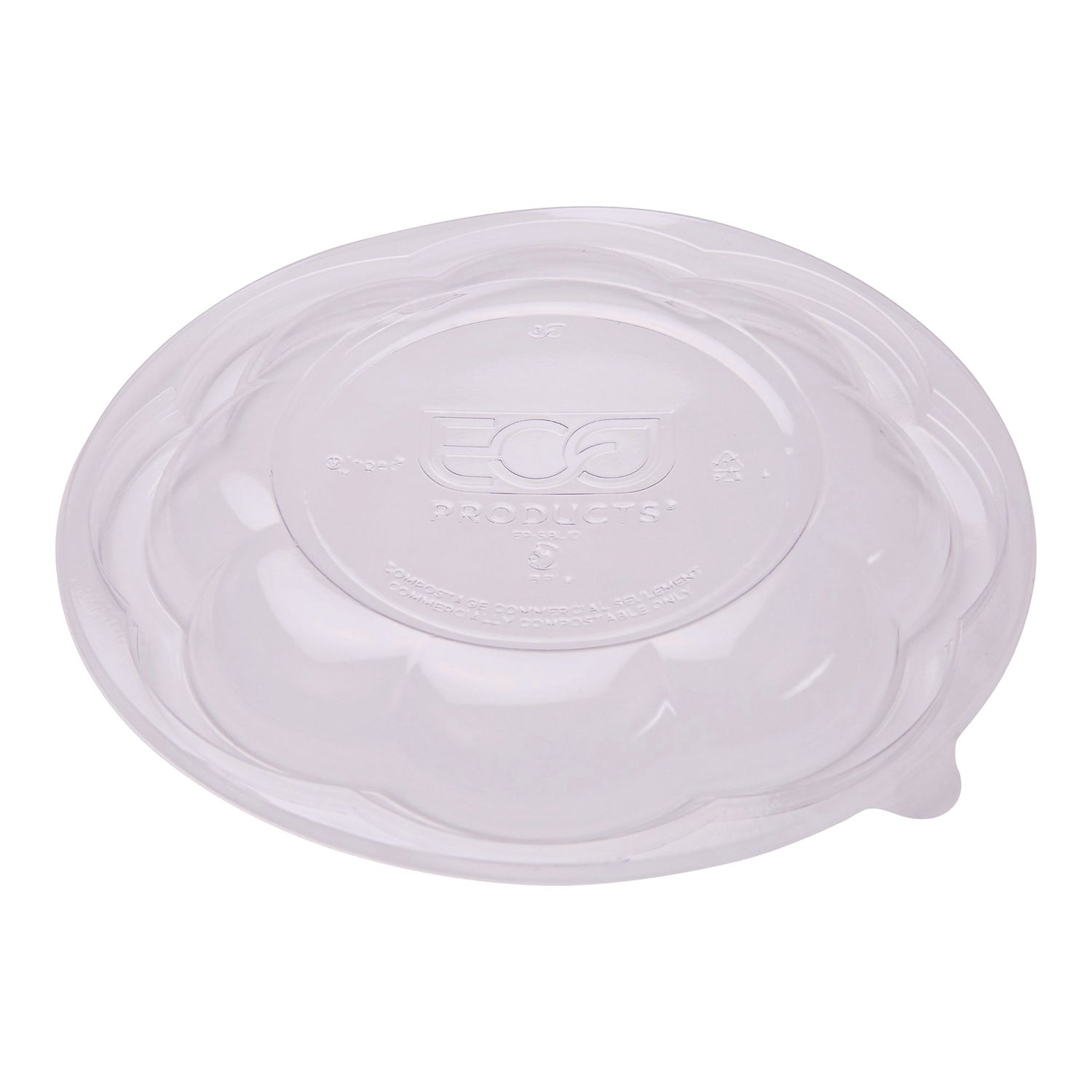 Eco-Products® Salad Bowls, 48 oz, 6.69" Diameter x 4.38" h, Clear, Plastic, 300/Carton