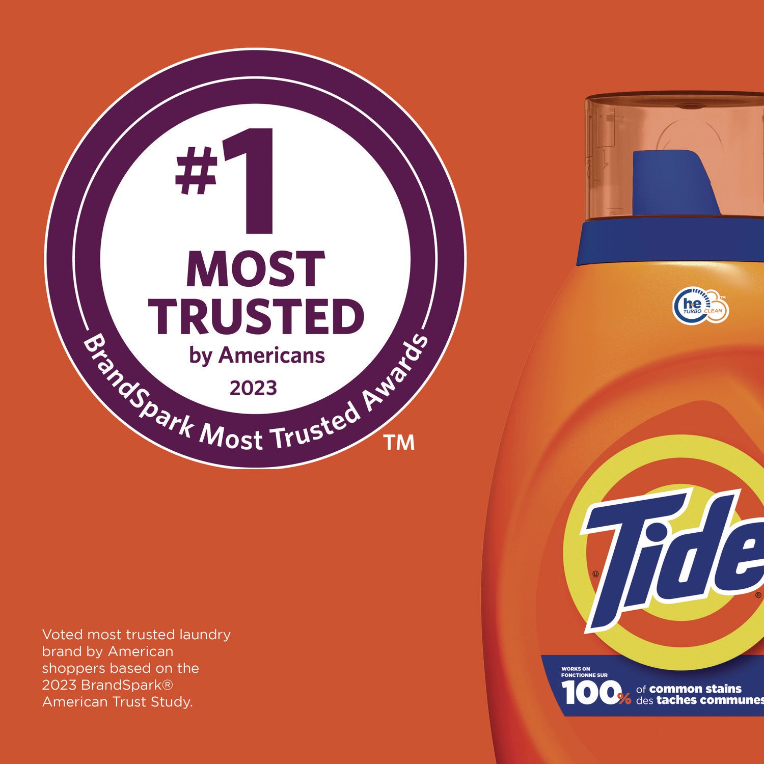 Tide® HE Liquid Tide Laundry Detergent, 32 Loads, 42 oz Bottle, 6/Carton