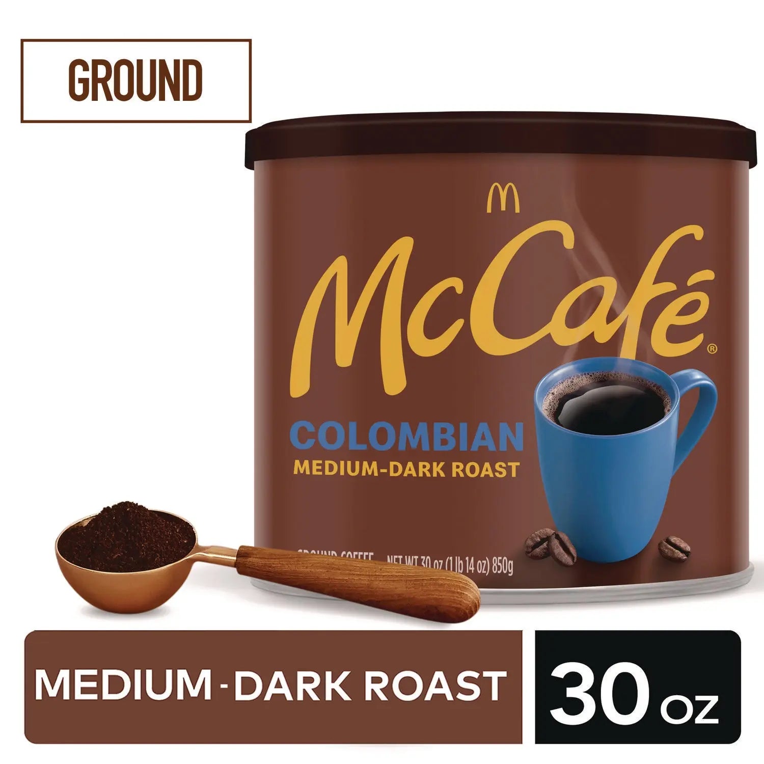 Ground Coffee, Colombian, 30 oz Can McCafe® Flipcost