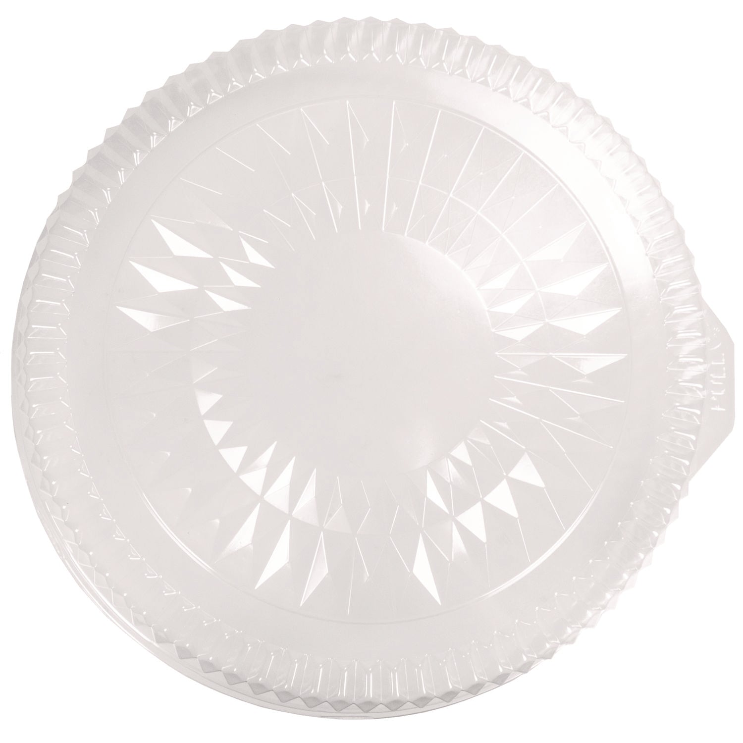 HFA® Plastic Dome Lids, Embossed, Fits 4012/4013, 12" Diameter, Clear, 25/Carton