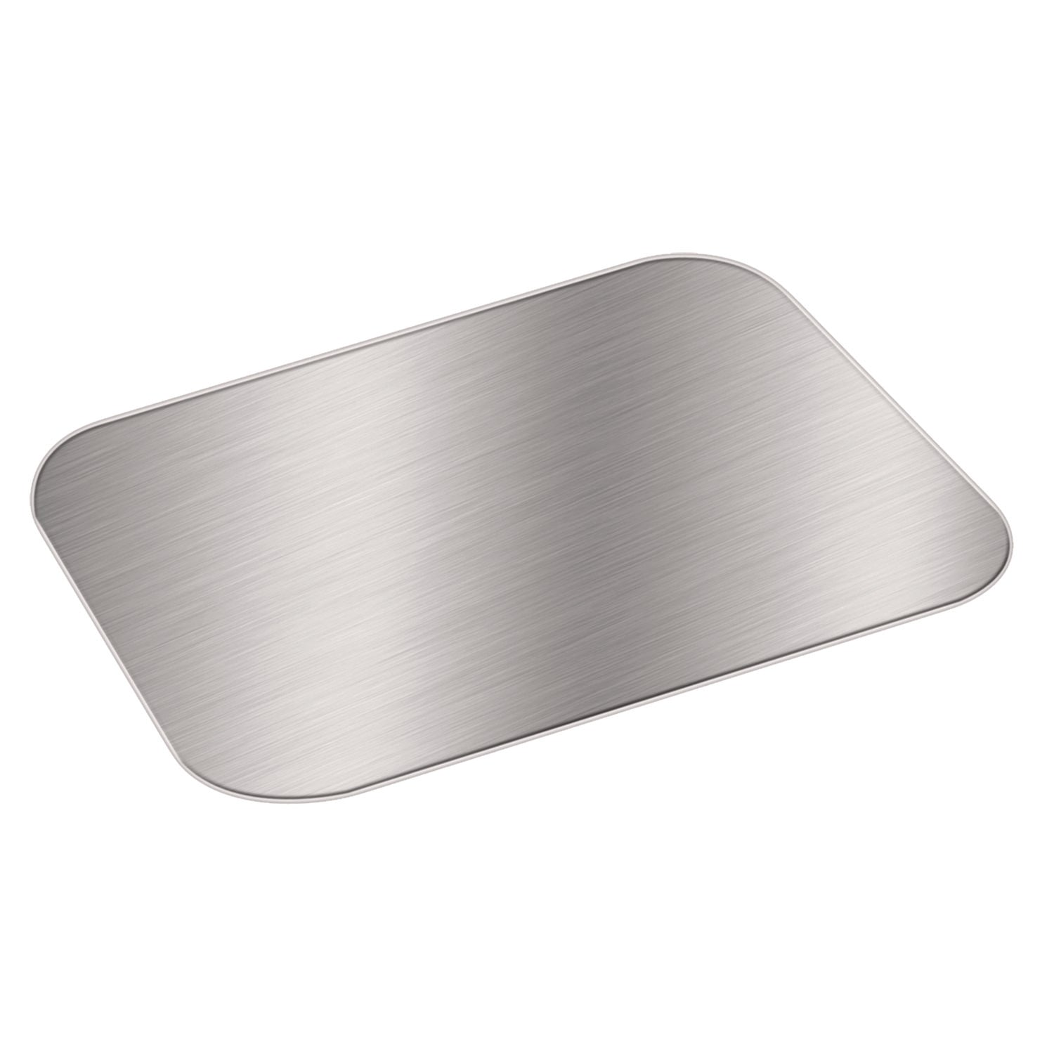 Foil Laminated Board Lid for Take Out Containers, 6.25 x 8.37, White/Silver, 500/Carton