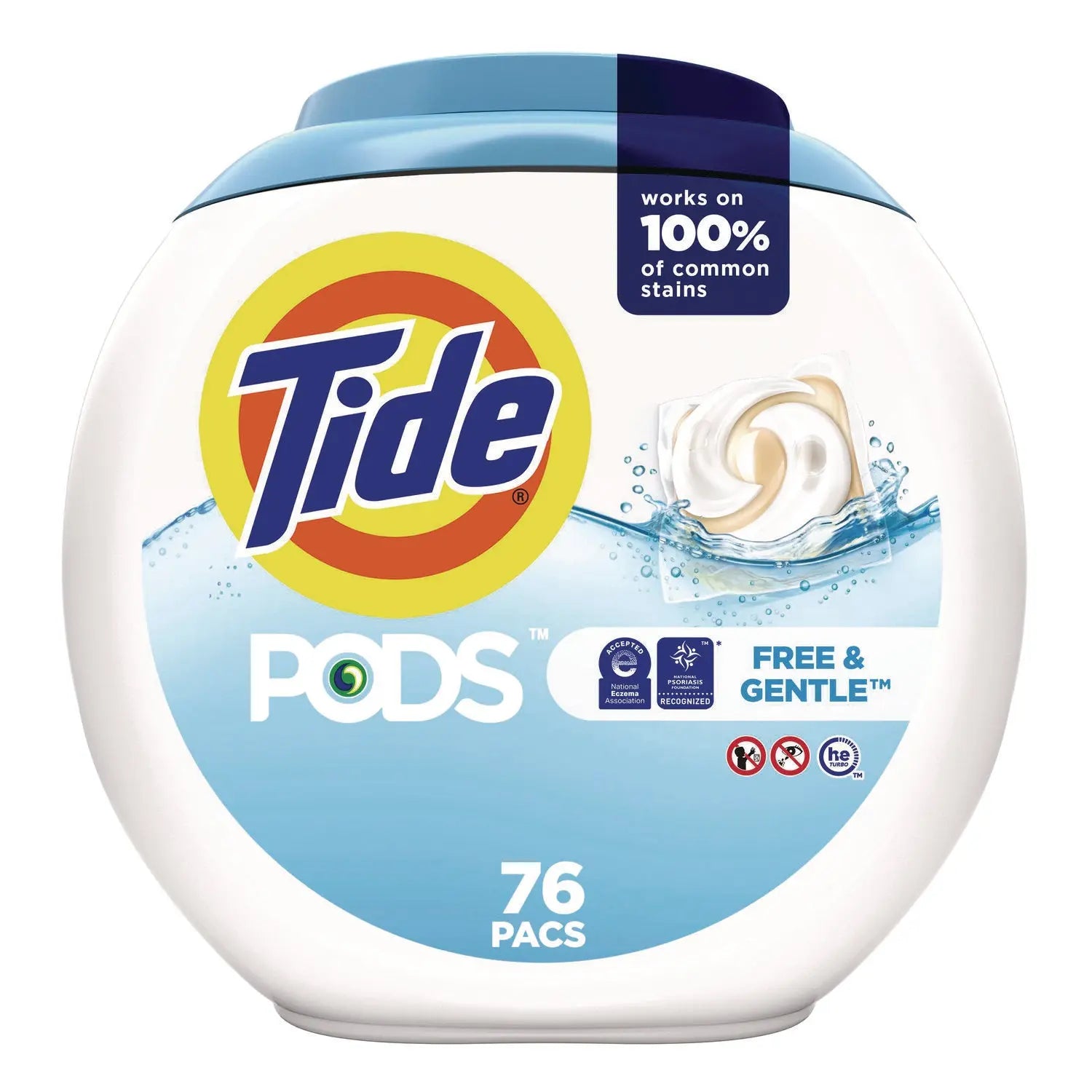 PODS Laundry Detergent, Free and Gentle, 63 oz Tub, 76 Pacs/Tub, 4 Tubs/Carton Tide® Flipcost