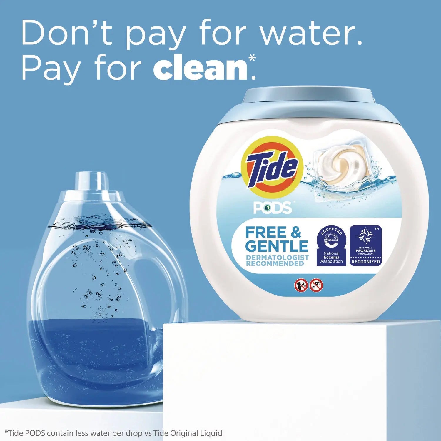 PODS Laundry Detergent, Free and Gentle, 63 oz Tub, 76 Pacs/Tub Tide® Flipcost