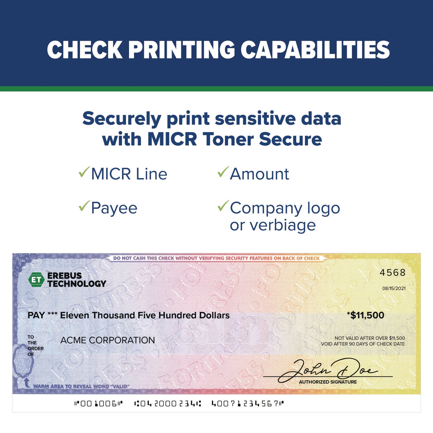 TROY® 4001DN MICR Laser Printer