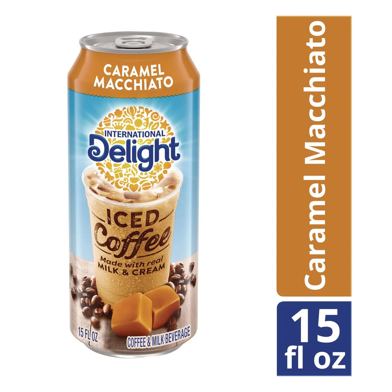 Iced Coffee, Caramel Macchiato, 15 oz Can, 12/Carton International Delight® Flipcost