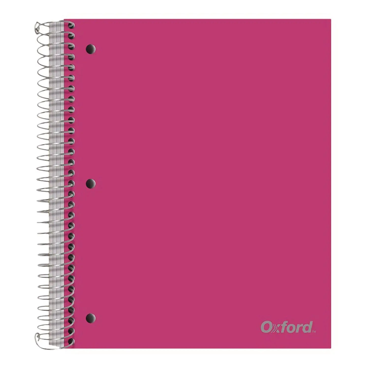 Five-Subject Notebook, 5 Subject, College Rule, Randomly Assorted Cover Color, (200) 11 x 9 Sheets