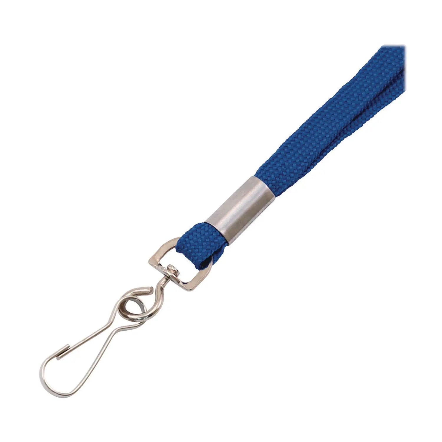 Deluxe Lanyard with J-Hook, Blue, 36" Long, 100/Pack Advantus Flipcost