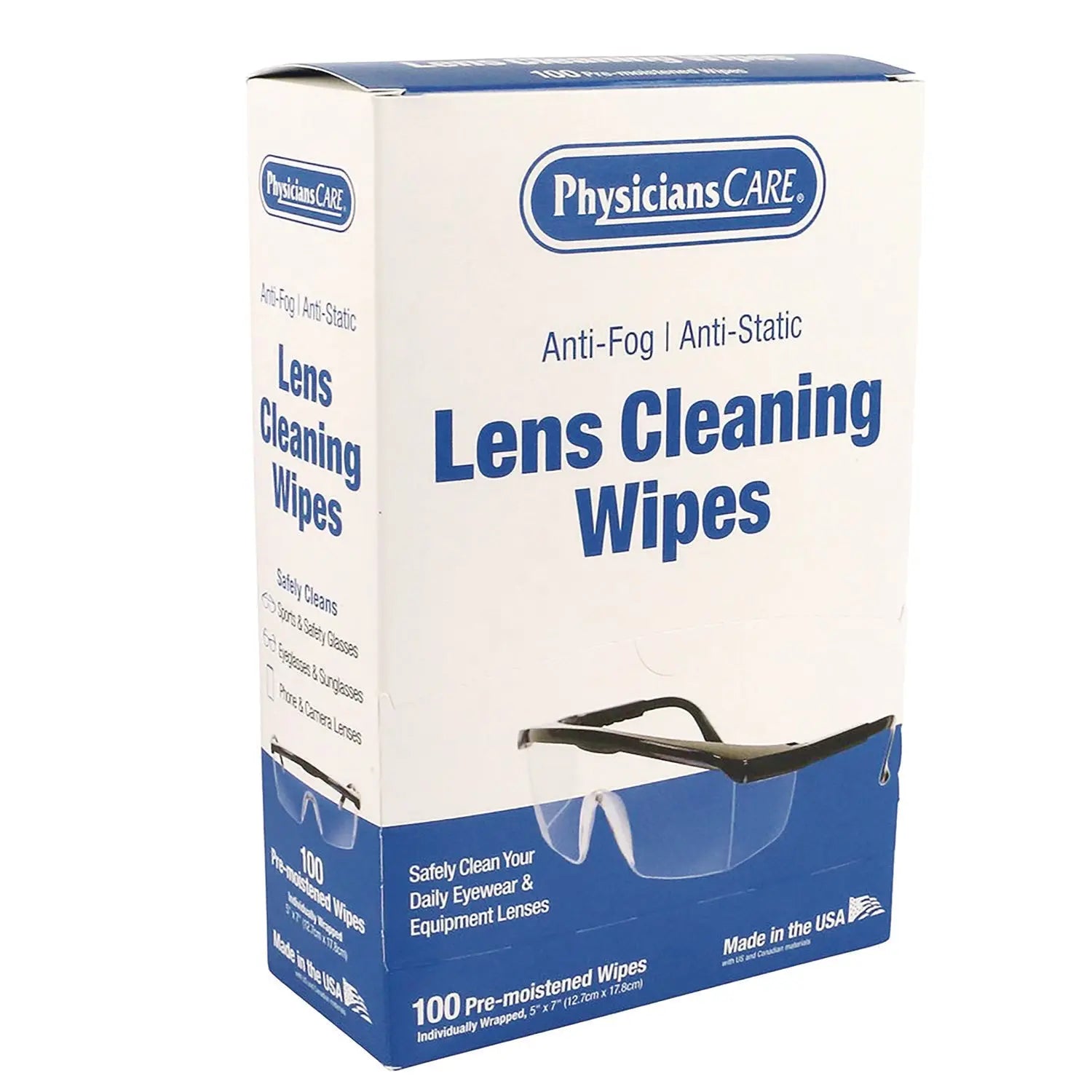 Lens Cleaning Wipe, 100/Box PhysiciansCare® Flipcost