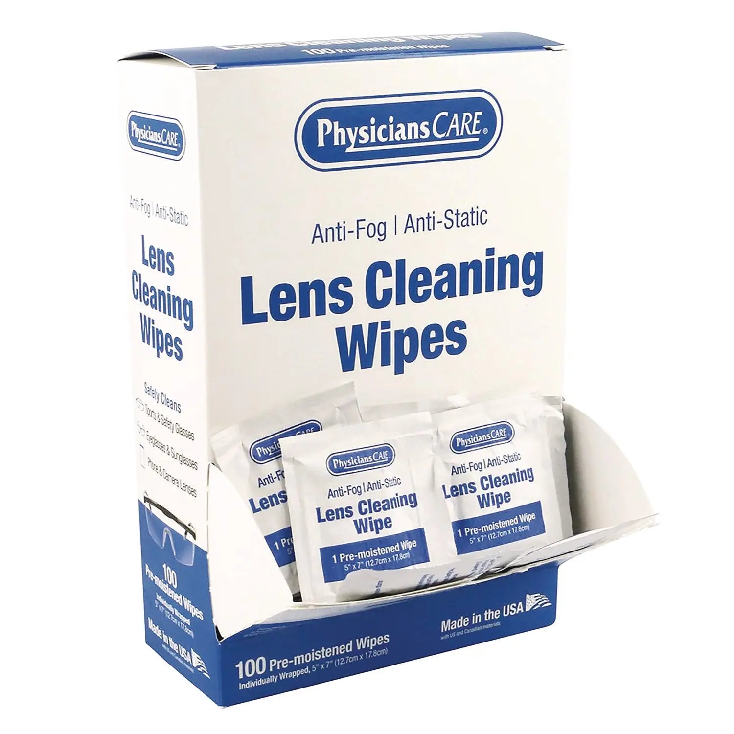 Lens Cleaning Wipe, 100/Box PhysiciansCare® Flipcost