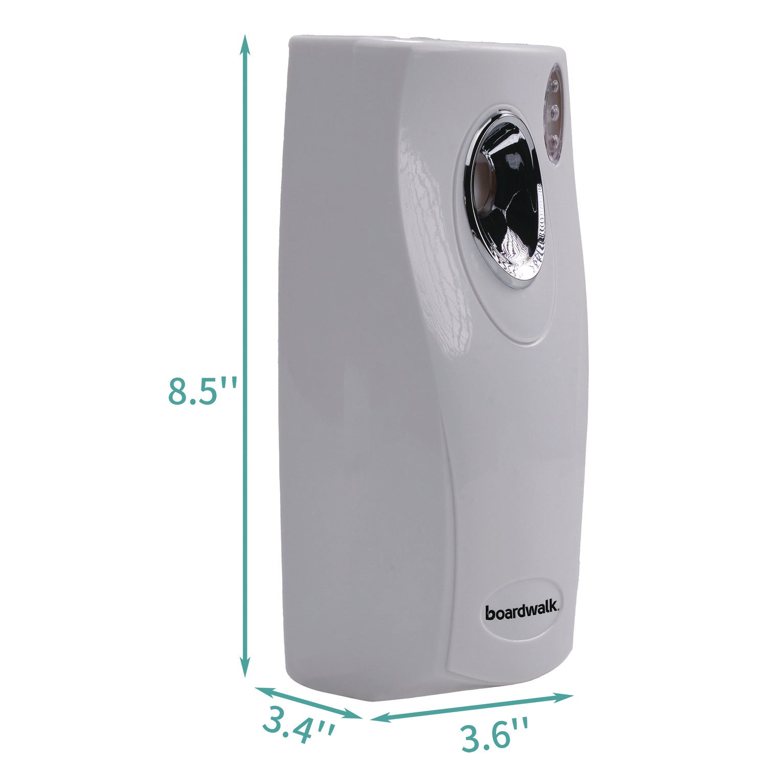 Boardwalk® Classic Metered Air Freshener Dispenser, 4" X 3" X 9.5", White
