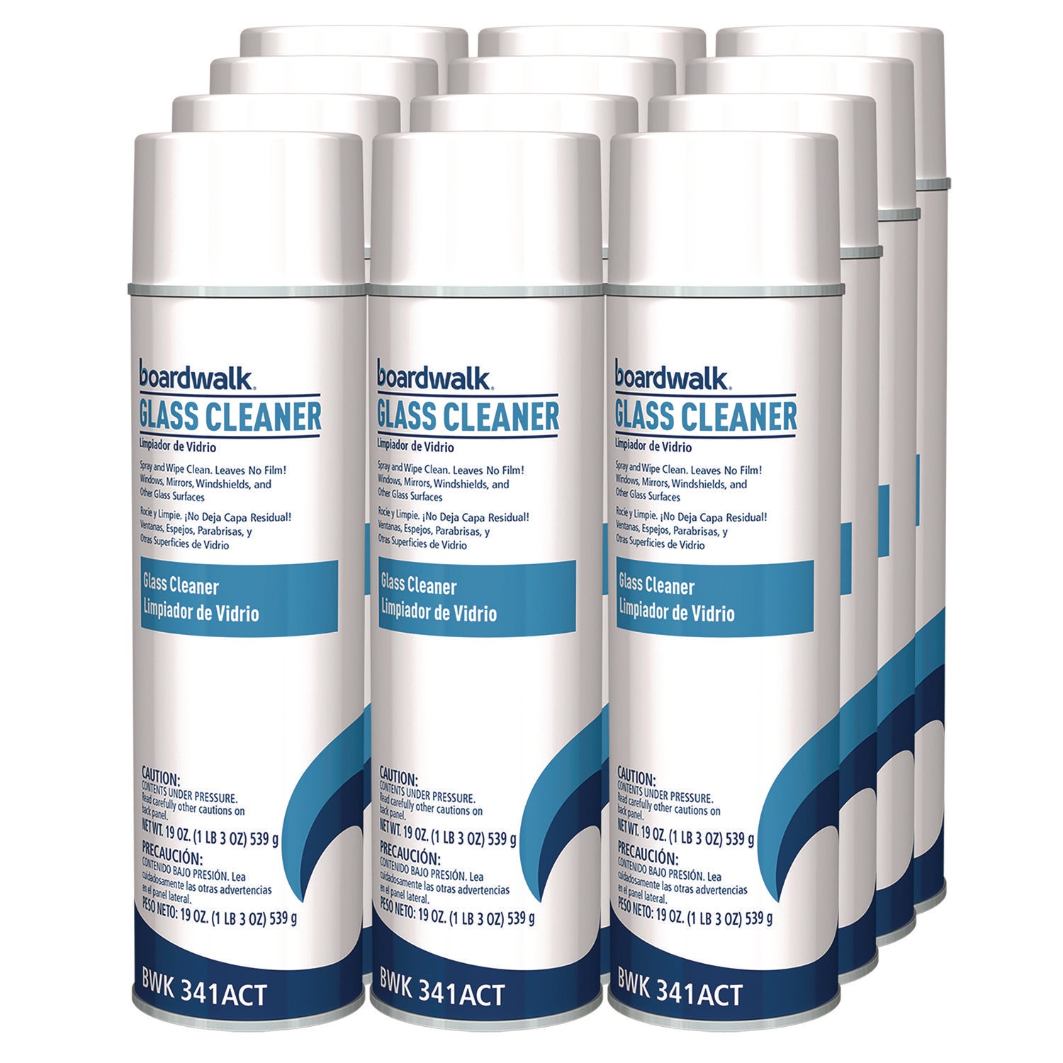 Glass Cleaner, Sweet Scent, 18.5 oz. Aerosol Spray, 12/Carton