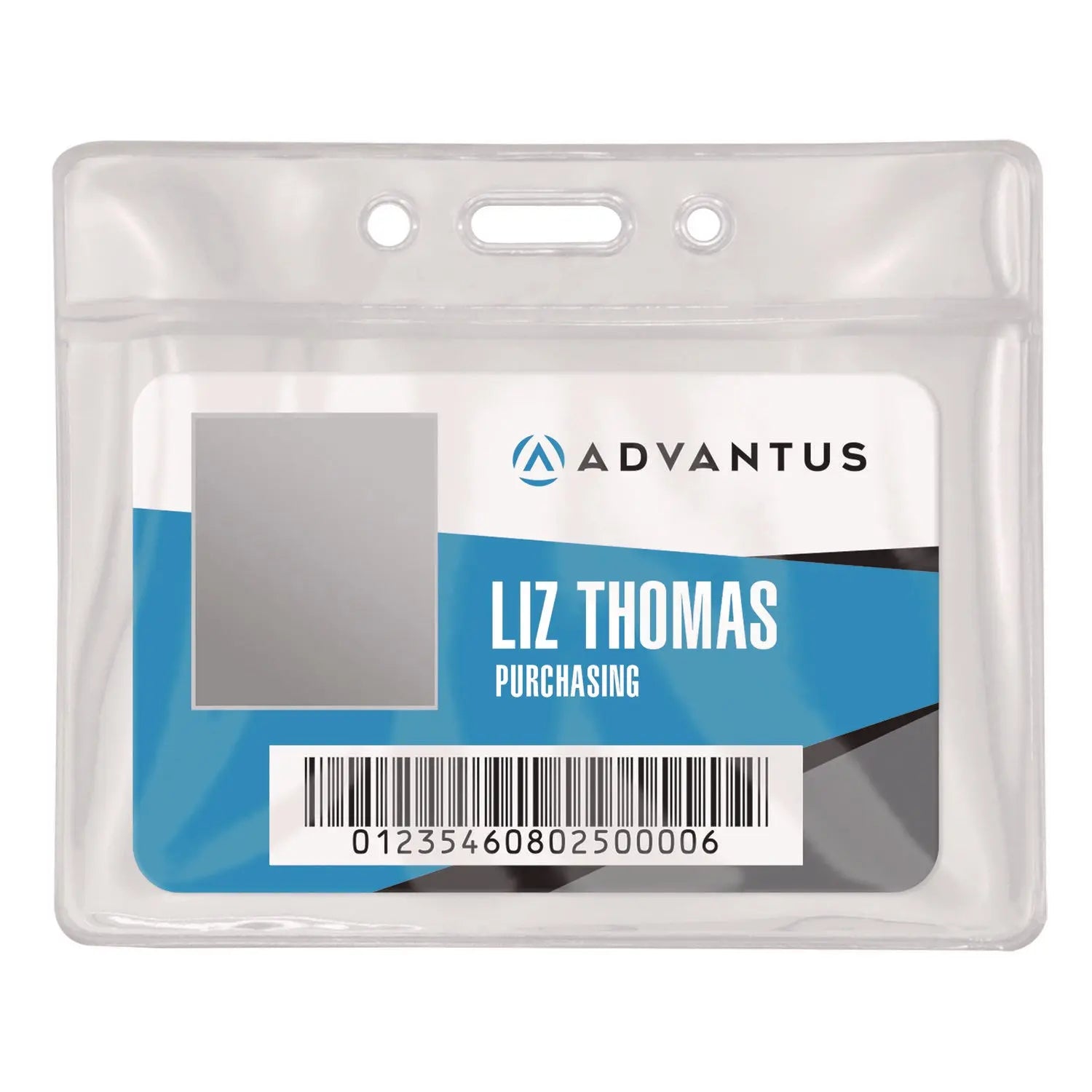 ID Badge Holder, Clear, 2.25 x 3.5 Insert, 50/Pack Advantus Flipcost