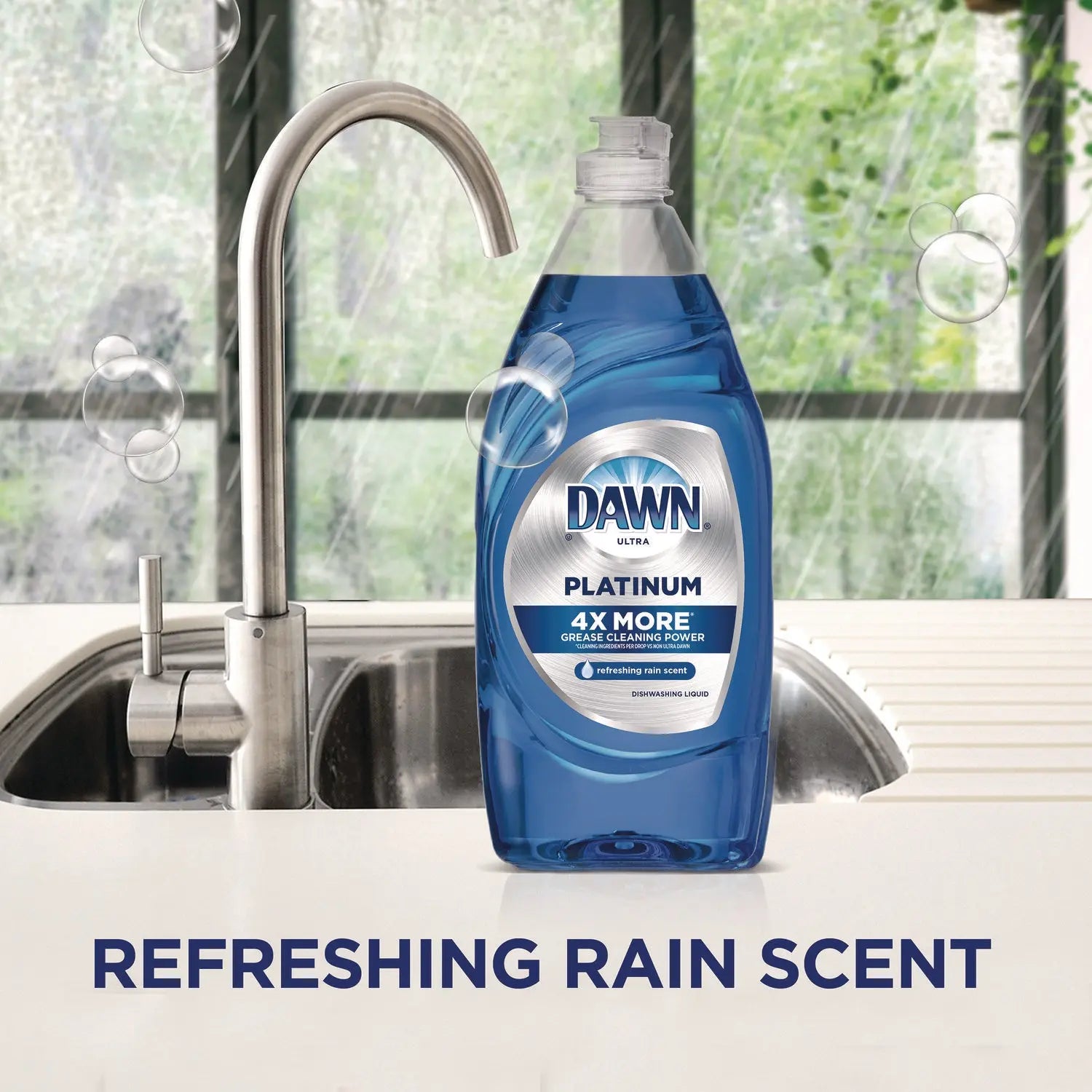 Platinum Liquid Dish Detergent, Refreshing Rain, 54.8 oz Bottle, 2/Pack Dawn® Flipcost