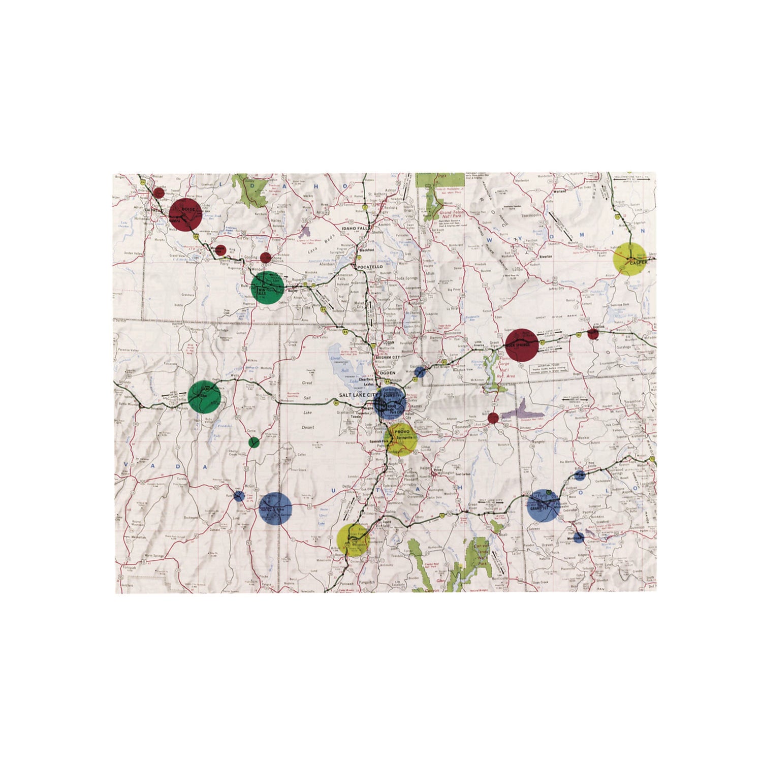 Avery® Handwrite-Only Self-Adhesive "See Through" Removable Round Color Dots, 0.75" dia, Assorted, 35/Sheet, 29 Sheets/Pack, (5473)