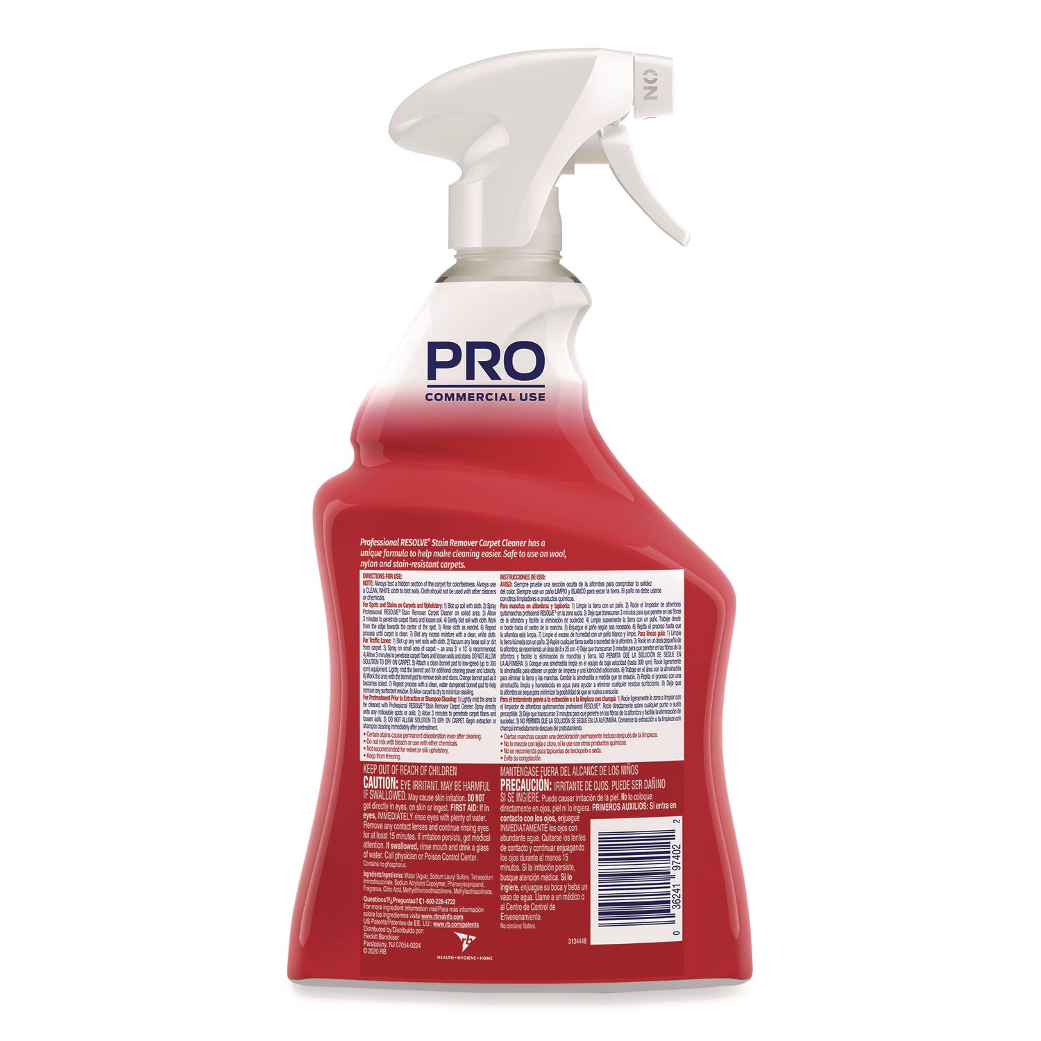 Professional RESOLVE® Spot And Stain Carpet Cleaner, 32 Oz Spray Bottle
