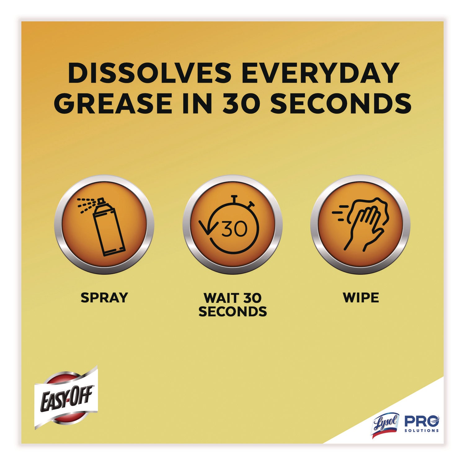 Professional EASY-OFF® Fume Free Max Oven Cleaner, Foam, Lemon, 24 Oz Aerosol Spray, 6/carton