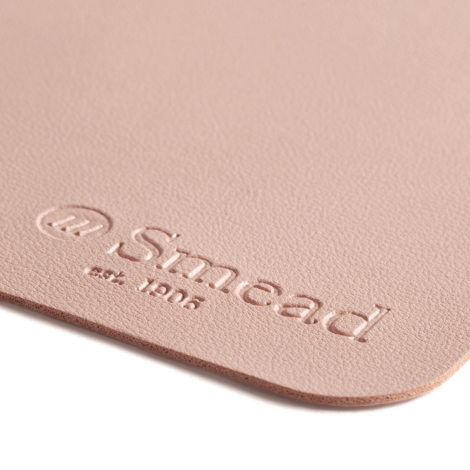 Smead Vegan Leather Desk Pads, 31.5 x 15.7, Light Pink