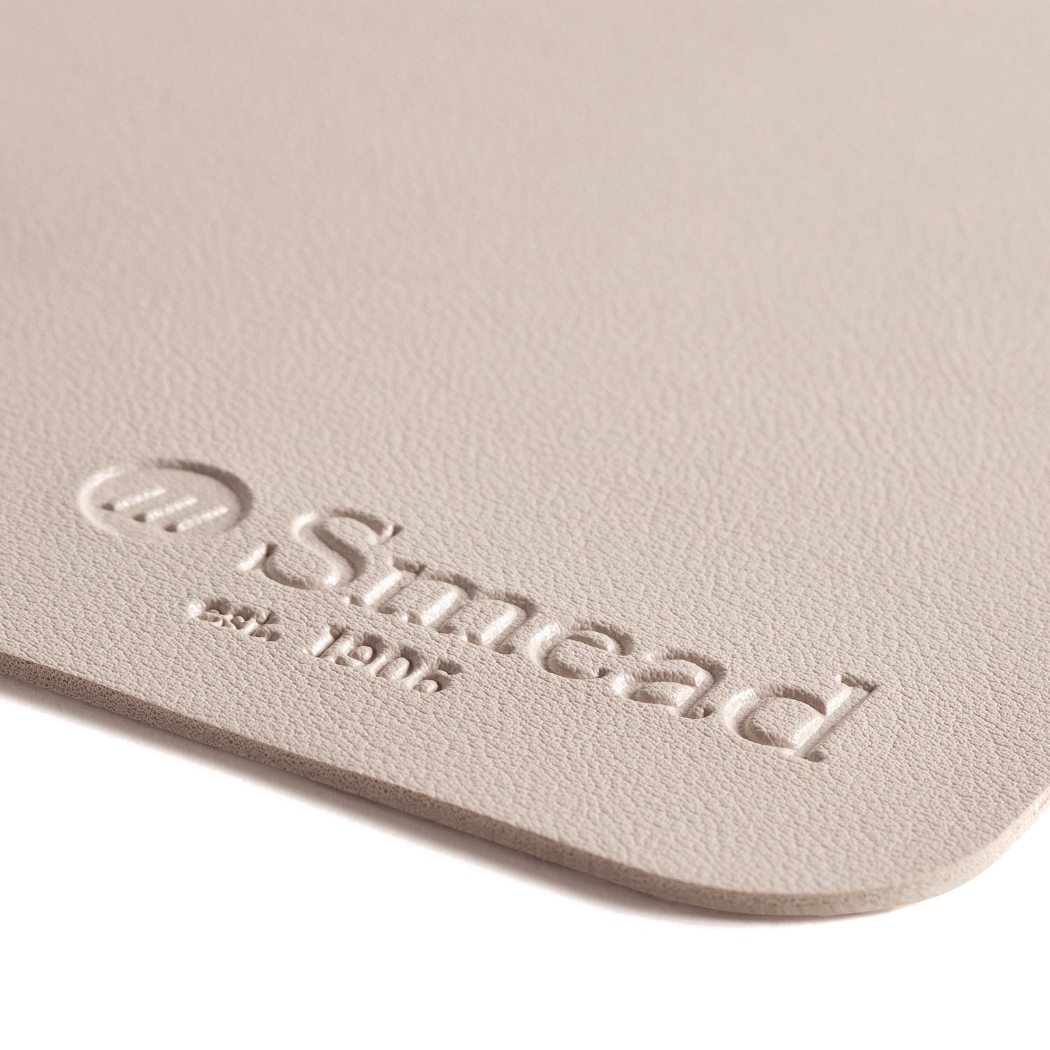 Smead Vegan Leather Desk Pads, 23.6 x 13.7, SandStone
