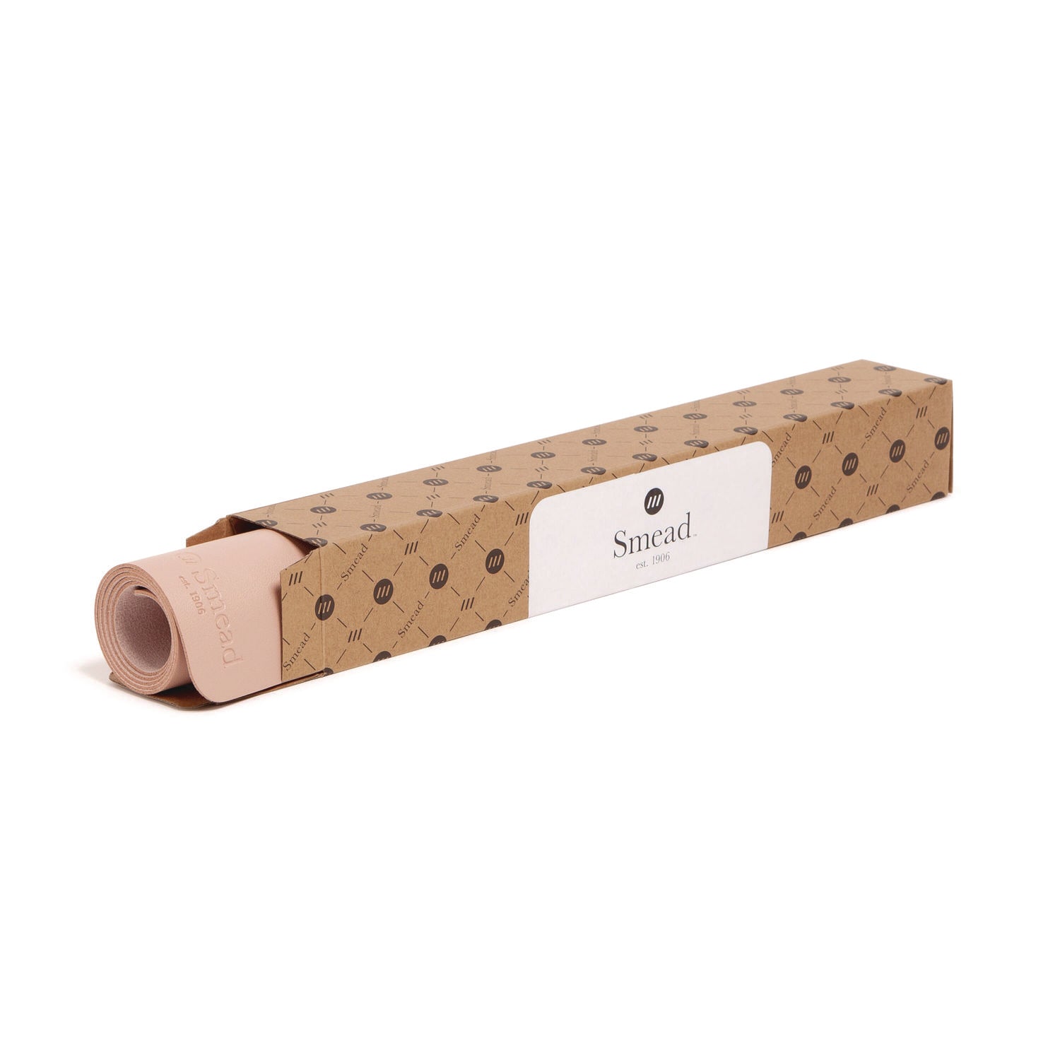 Smead Vegan Leather Desk Pads, 23.6 x 13.7, Light Pink