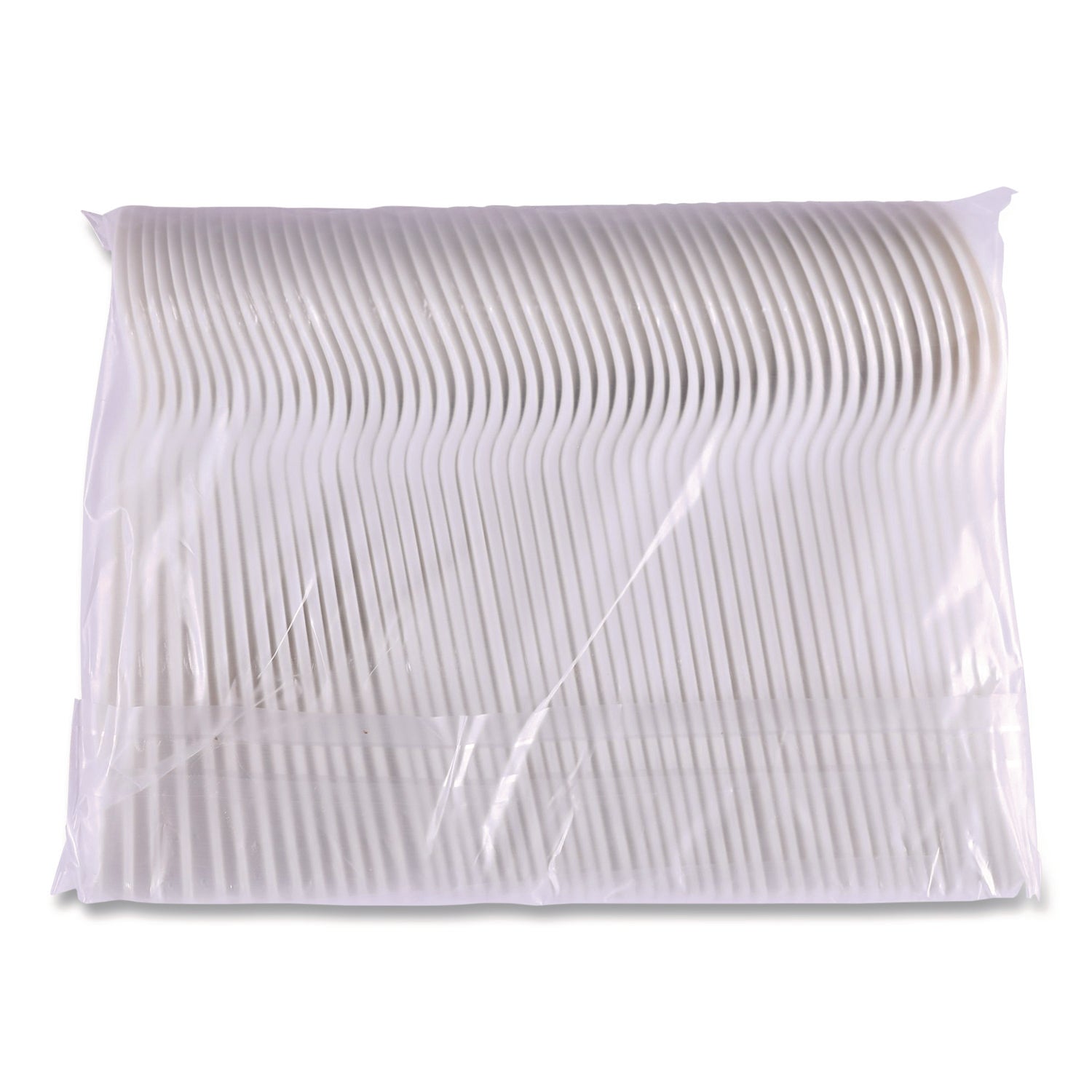 Eco-Products® Plantware Compostable Soup Spoon, Heavyweight, Plastic, White, 50/Pack, 20 Packs/Carton