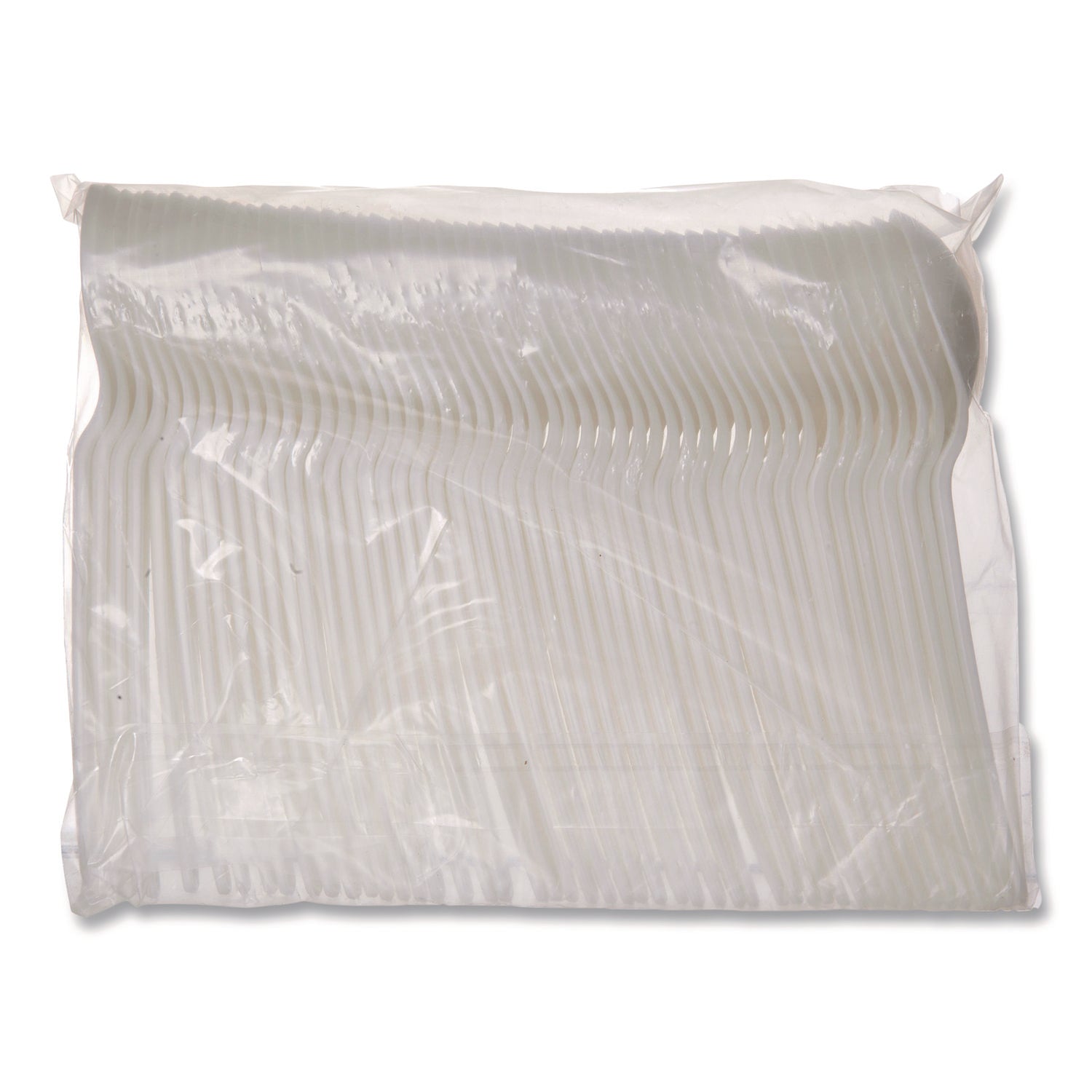 Eco-Products® Plantware Compostable Soup Spoon, Heavyweight, Plastic, White, 50/Pack, 20 Packs/Carton