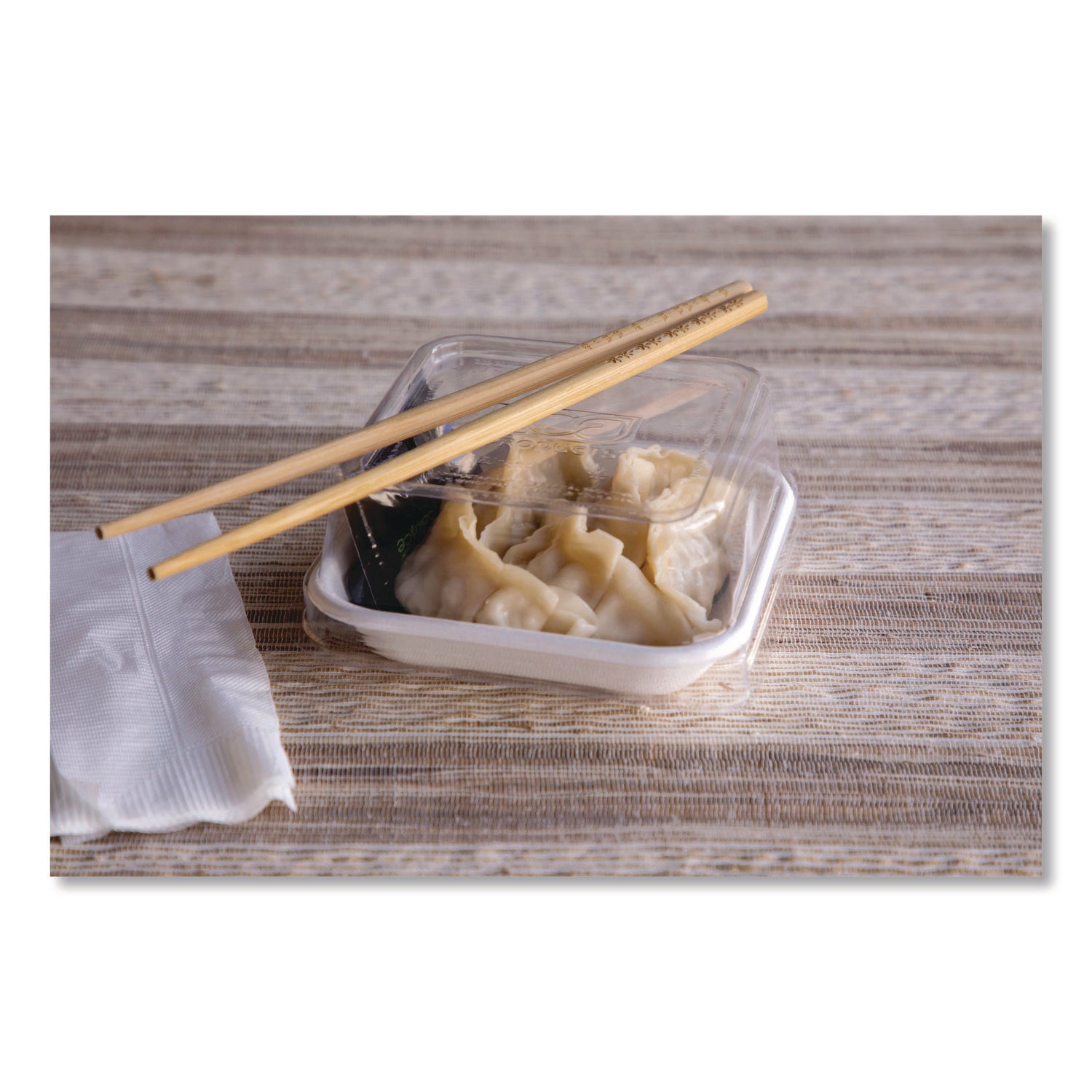 Eco-Products® WorldView Renewable Molded Fiber Containers, 10 oz, 5.04 x 5.04 x 1.09, White, 800/Carton