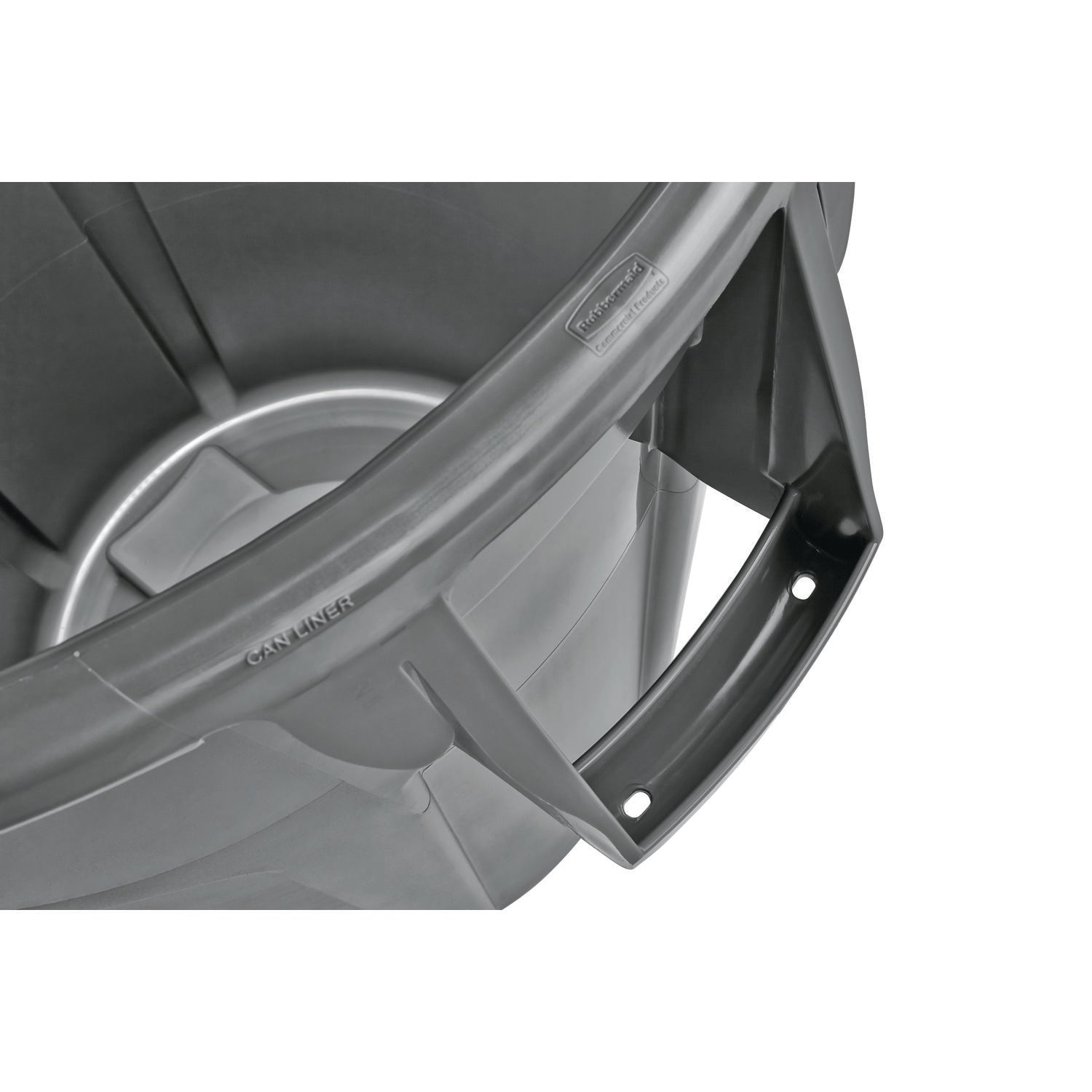 Rubbermaid® Commercial Vented Round Brute Container, 10 gal, Plastic, Gray