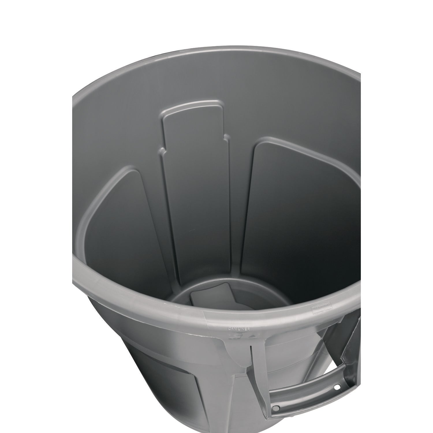 Rubbermaid® Commercial Vented Round Brute Container, 10 gal, Plastic, Gray