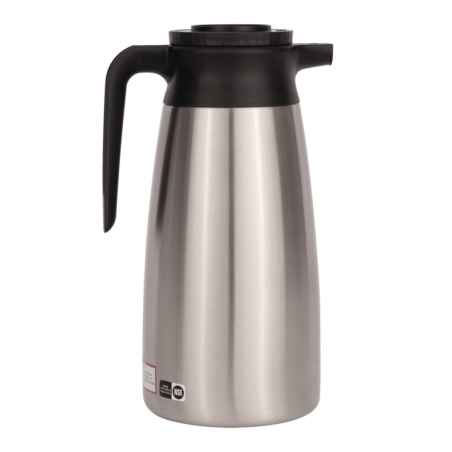 BUNN® 1.9 Liter Thermal Pitcher, Stainless Steel/black