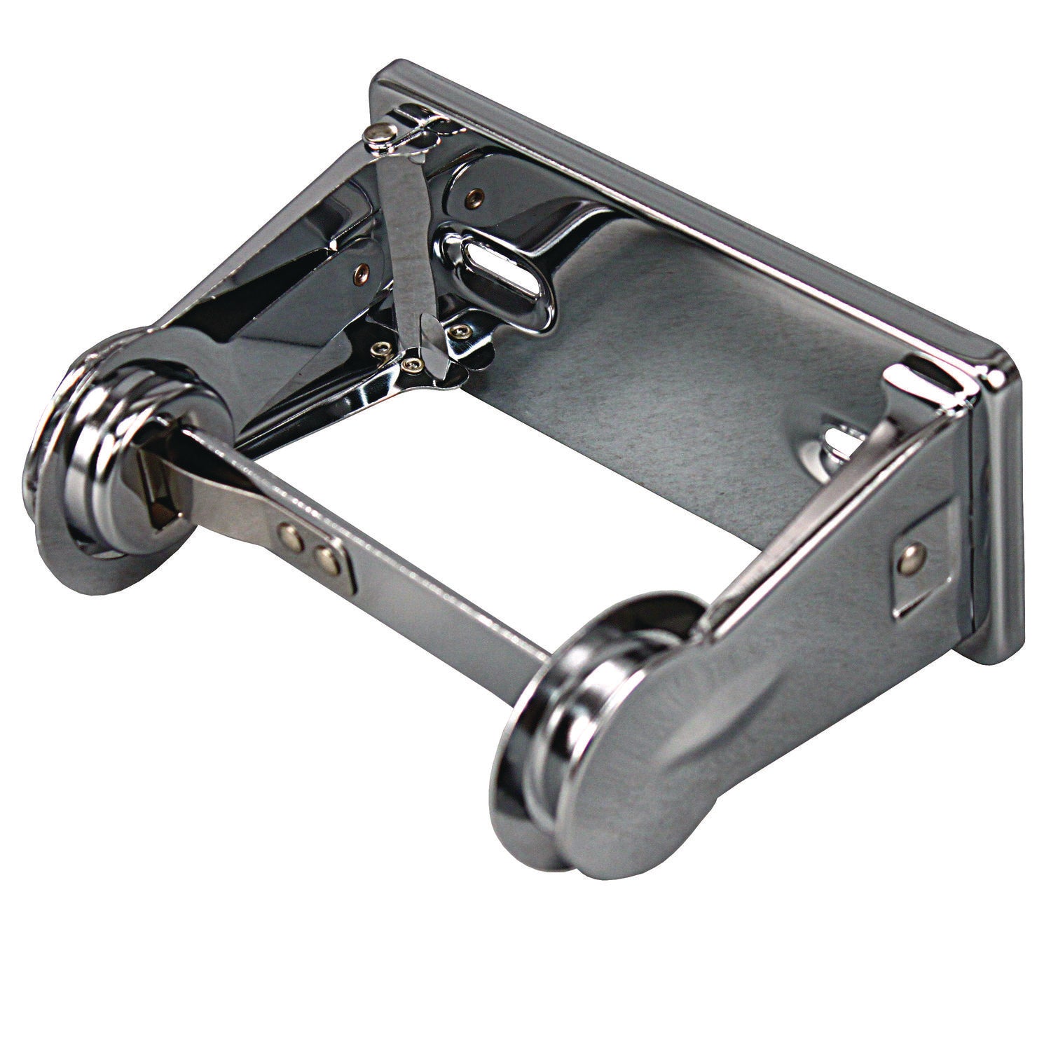 Impact® Single Roll Toilet Tissue Dispenser, 6.5 X 4.5 X 2.75, Chrome, 1 Dozen