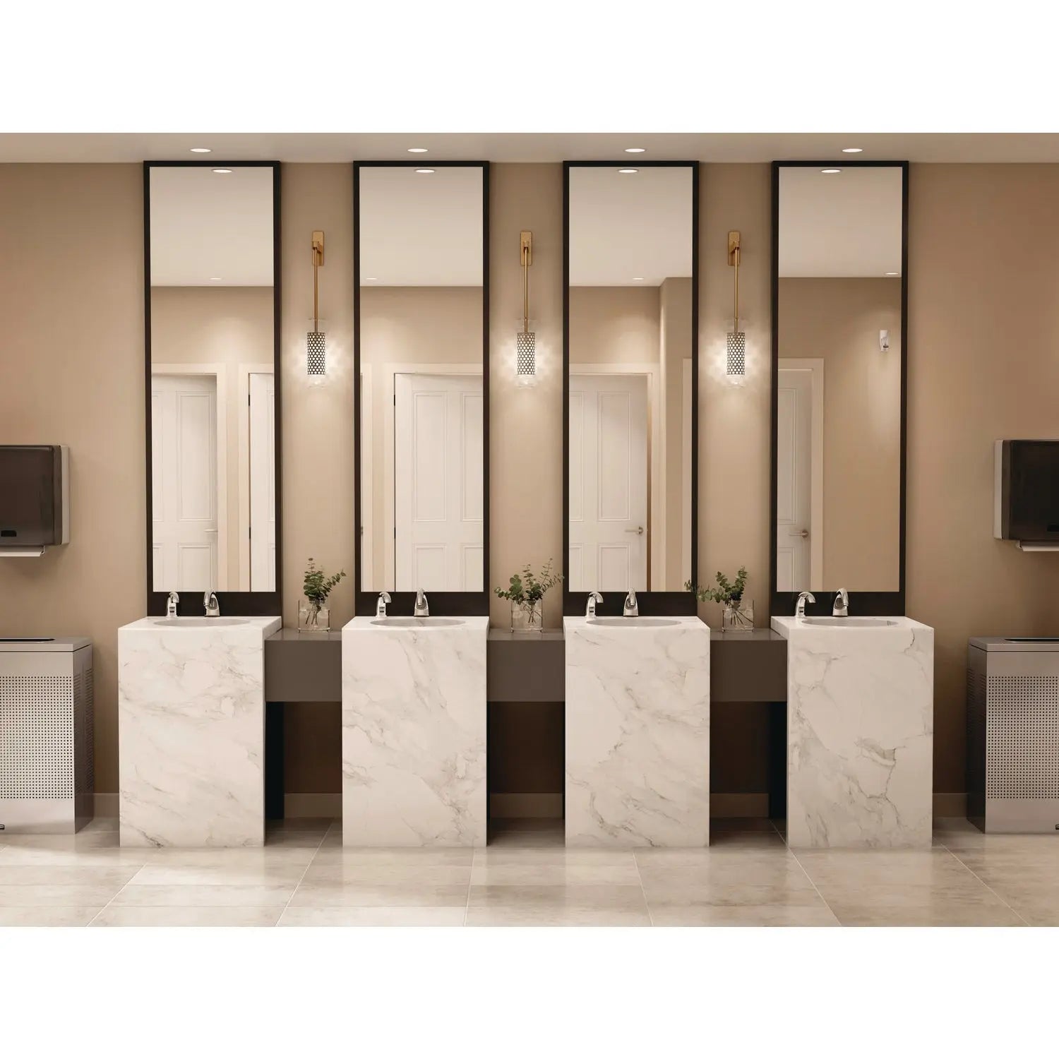 TC TCell Odor Control Dispenser, 2.9" x 2.75" x 5.9", Chrome Rubbermaid® Commercial Flipcost