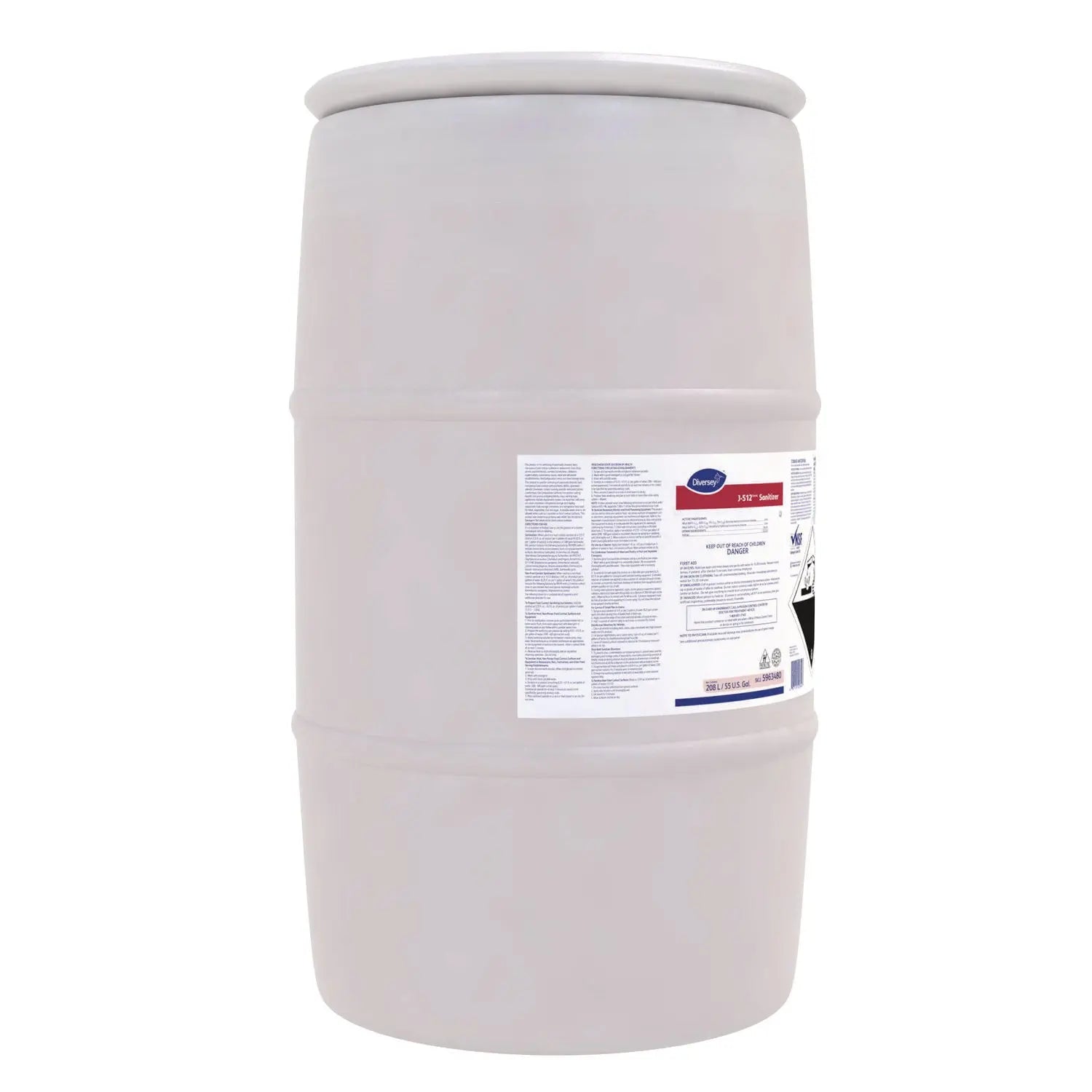 J-512TM/MC Sanitizer, Quaternary Scent, 55 gal Drum Diversey™ Flipcost