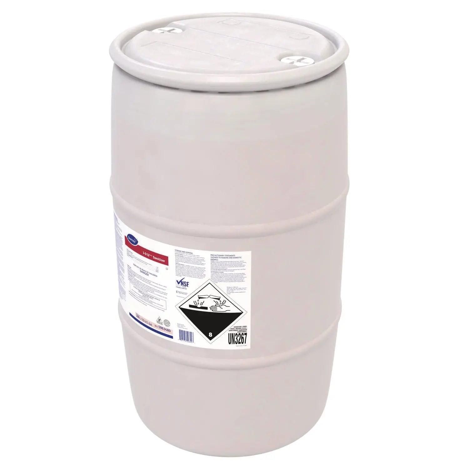 J-512TM/MC Sanitizer, Quaternary Scent, 55 gal Drum Diversey™ Flipcost
