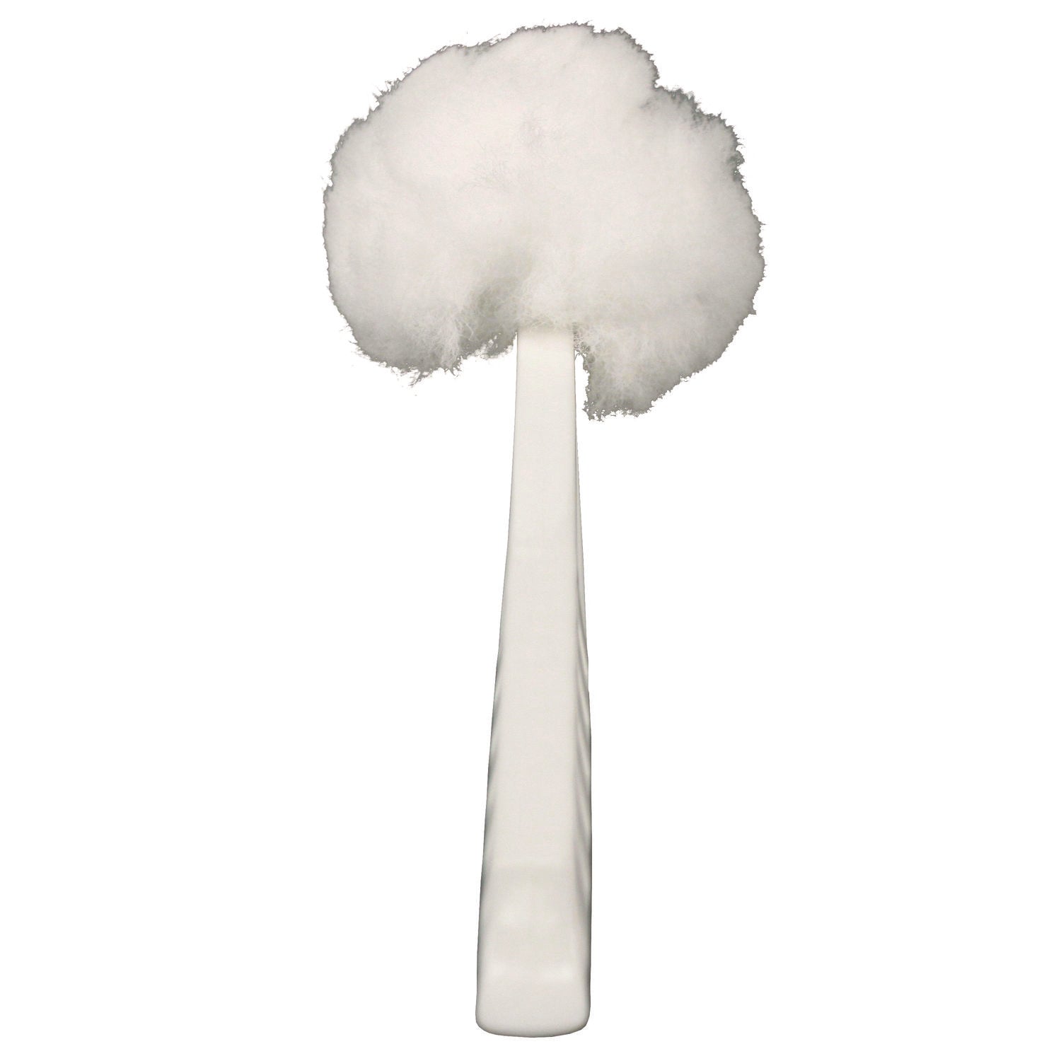 Impact® Deluxe Toilet Bowl Mop, 10" Handle, 4.5" Mop Head, White, 25/Carton