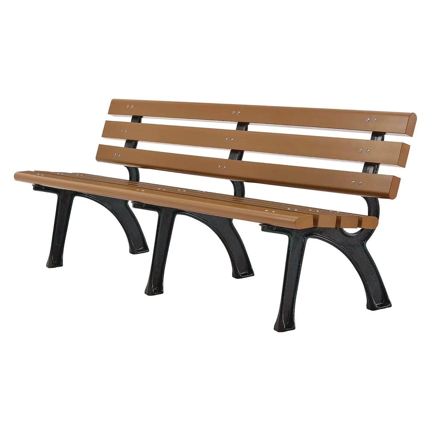 Recycled Plastic Benches with Back, 72 x 23 x 28, Tan Global Industrial® Flipcost
