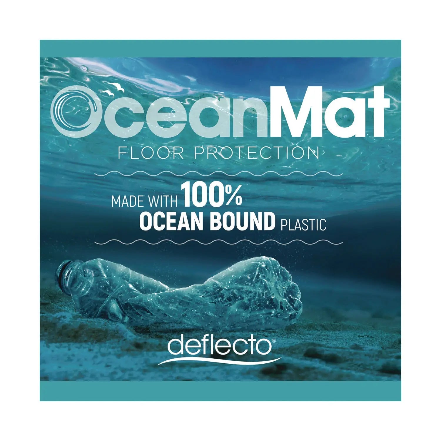 Oceanmat Hard Floor Chair Mat, 36 x 48, Clear deflecto® Flipcost