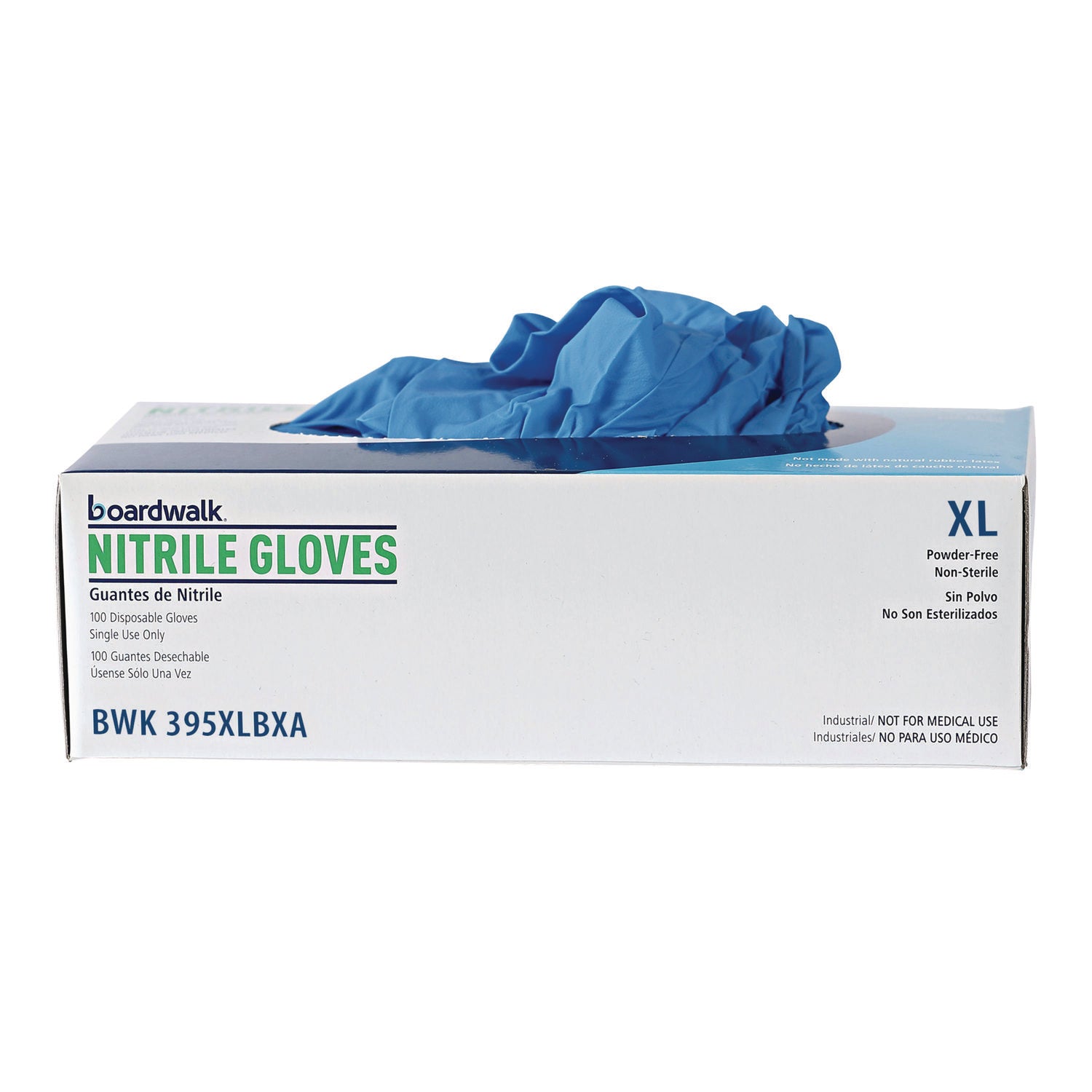 Boardwalk® Disposable General-Purpose Powder-Free Nitrile Gloves, X-Large, Blue, 5 mil, 1,000/Carton
