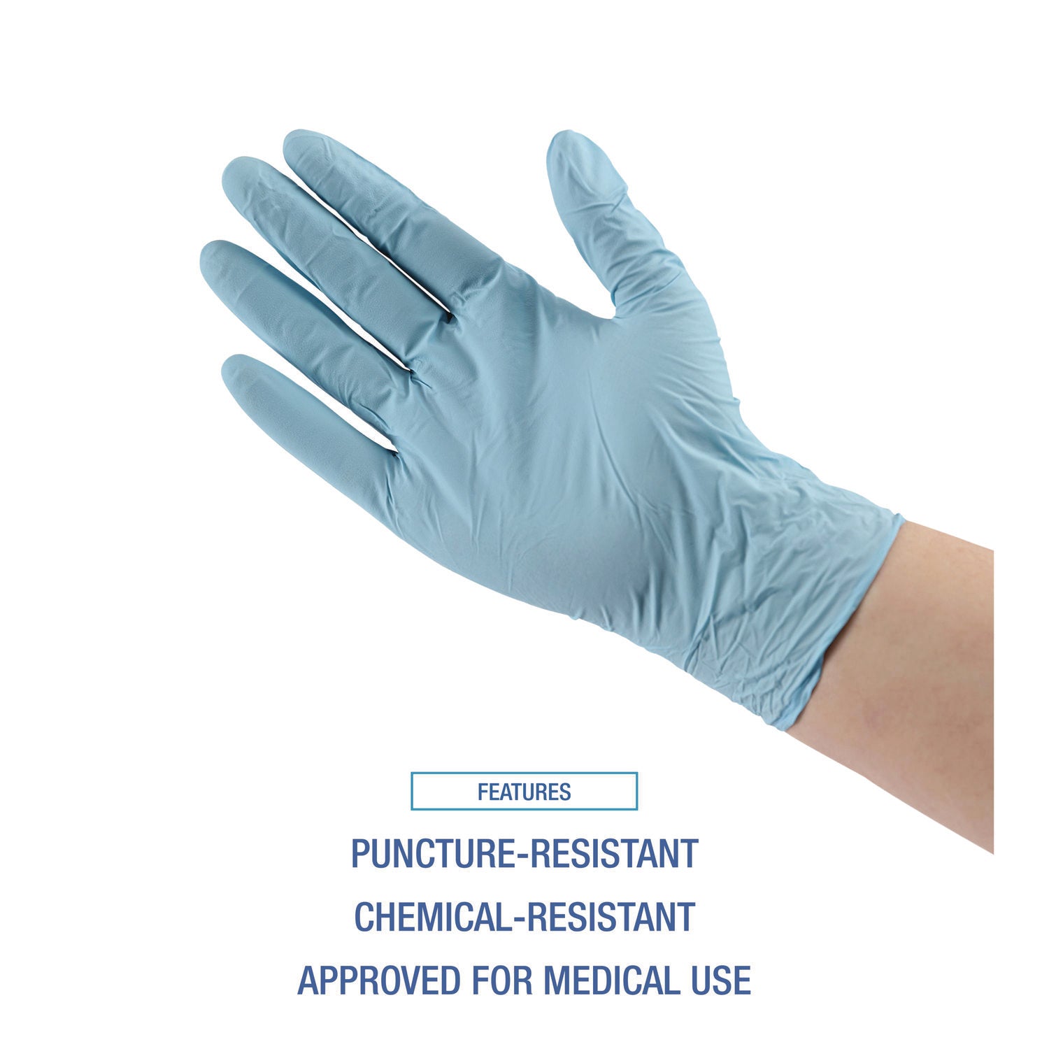 Boardwalk® Disposable Examination Nitrile Gloves, X-Large, Blue, 5 mil, 1,000/Carton