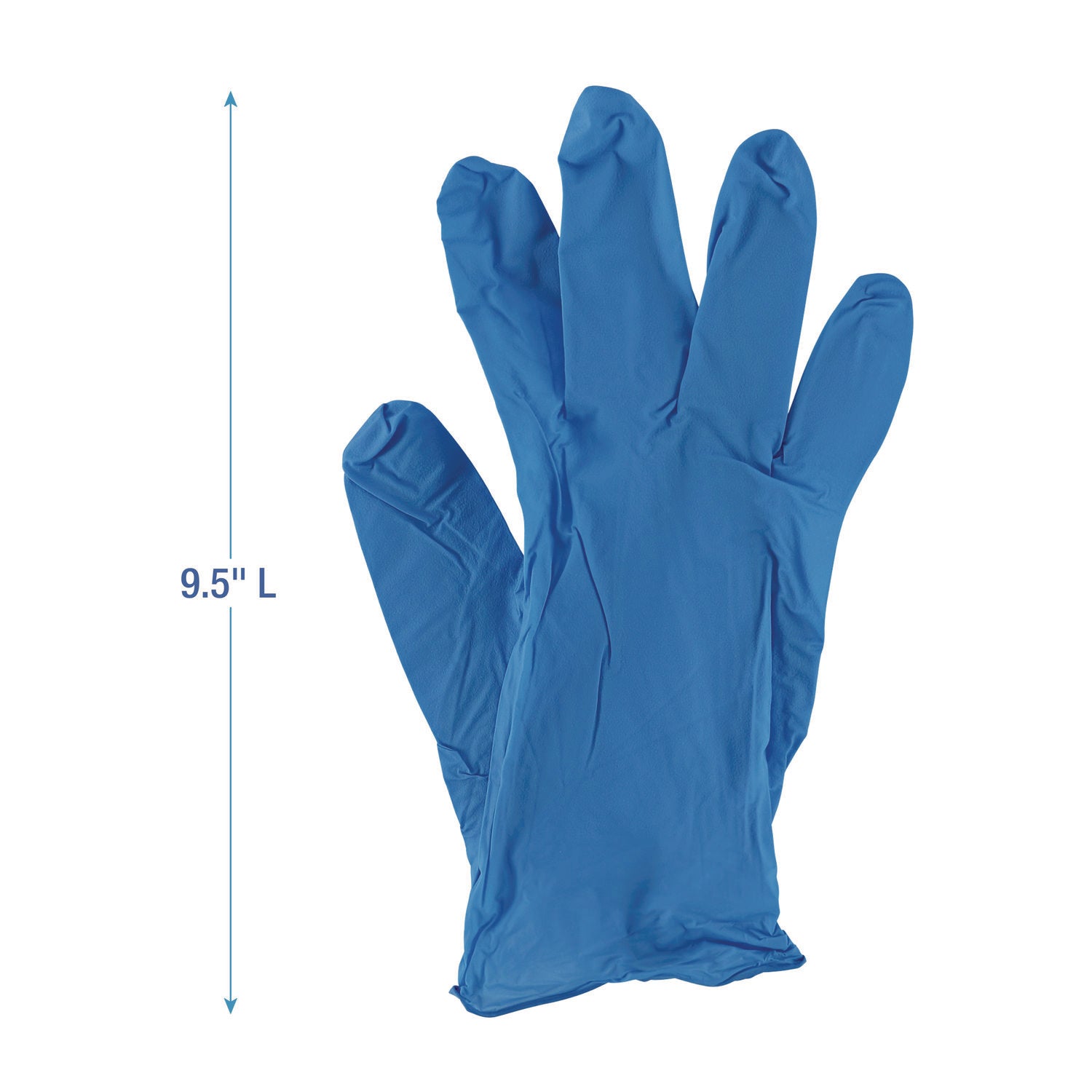 Boardwalk® Disposable Powder-Free Nitrile Gloves, Medium, Blue, 5 mil, 1,000/Carton