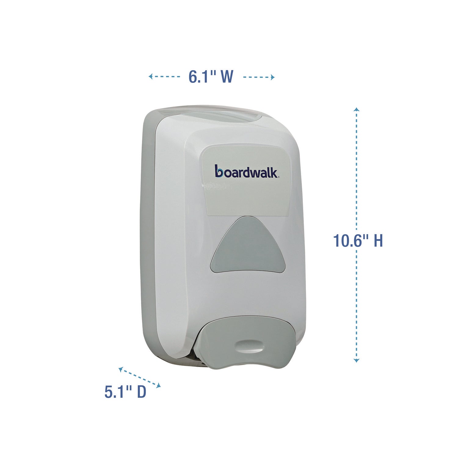 Boardwalk® Liquid Soap Dispenser, 1,250 mL, 6.1 x 10.6 x 5.1, Gray