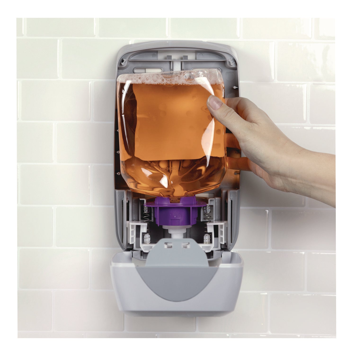 Boardwalk® Liquid Soap Dispenser, 1,250 mL, 6.1 x 10.6 x 5.1, Gray