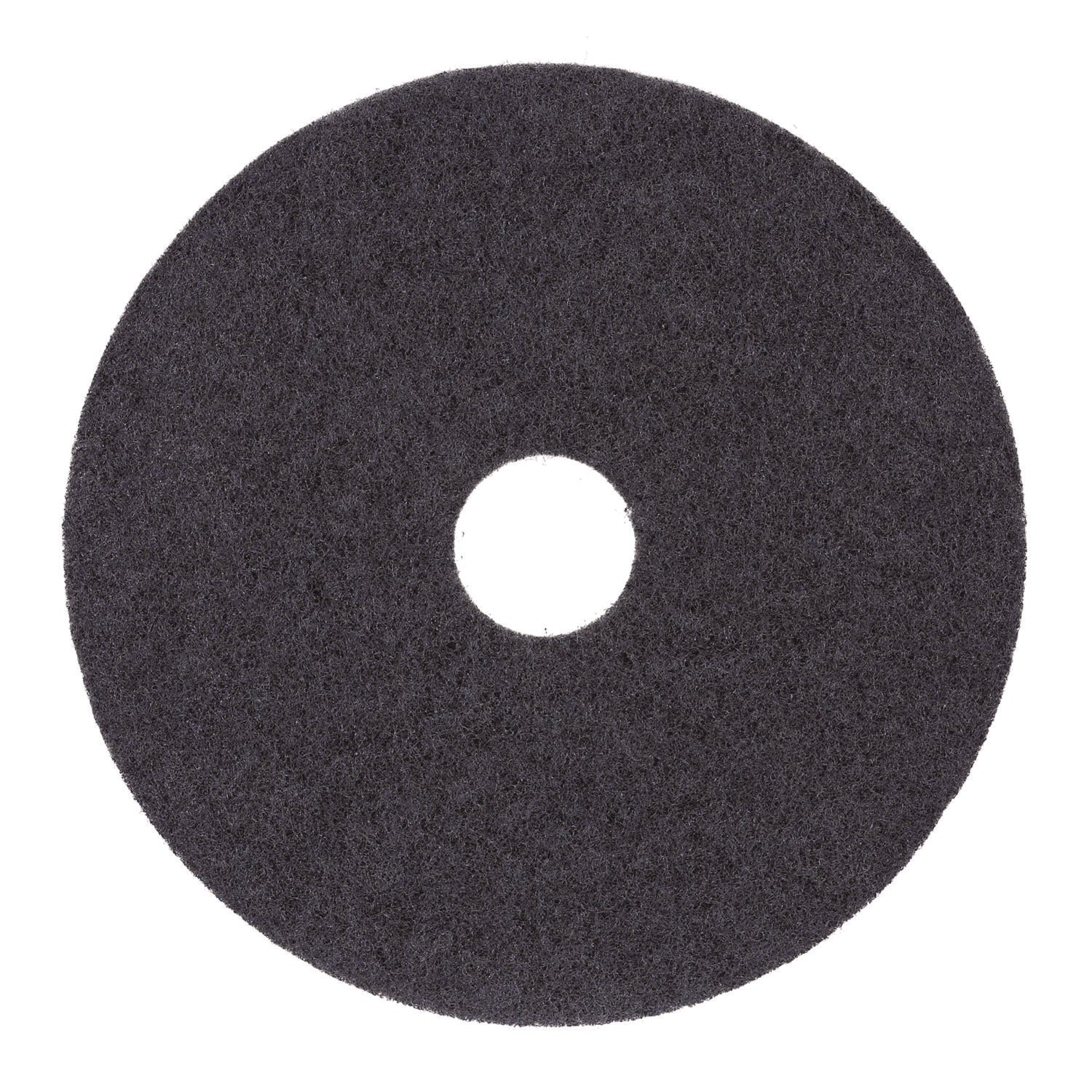 Boardwalk® Stripping Floor Pads, 21" Diameter, Black, 5/carton