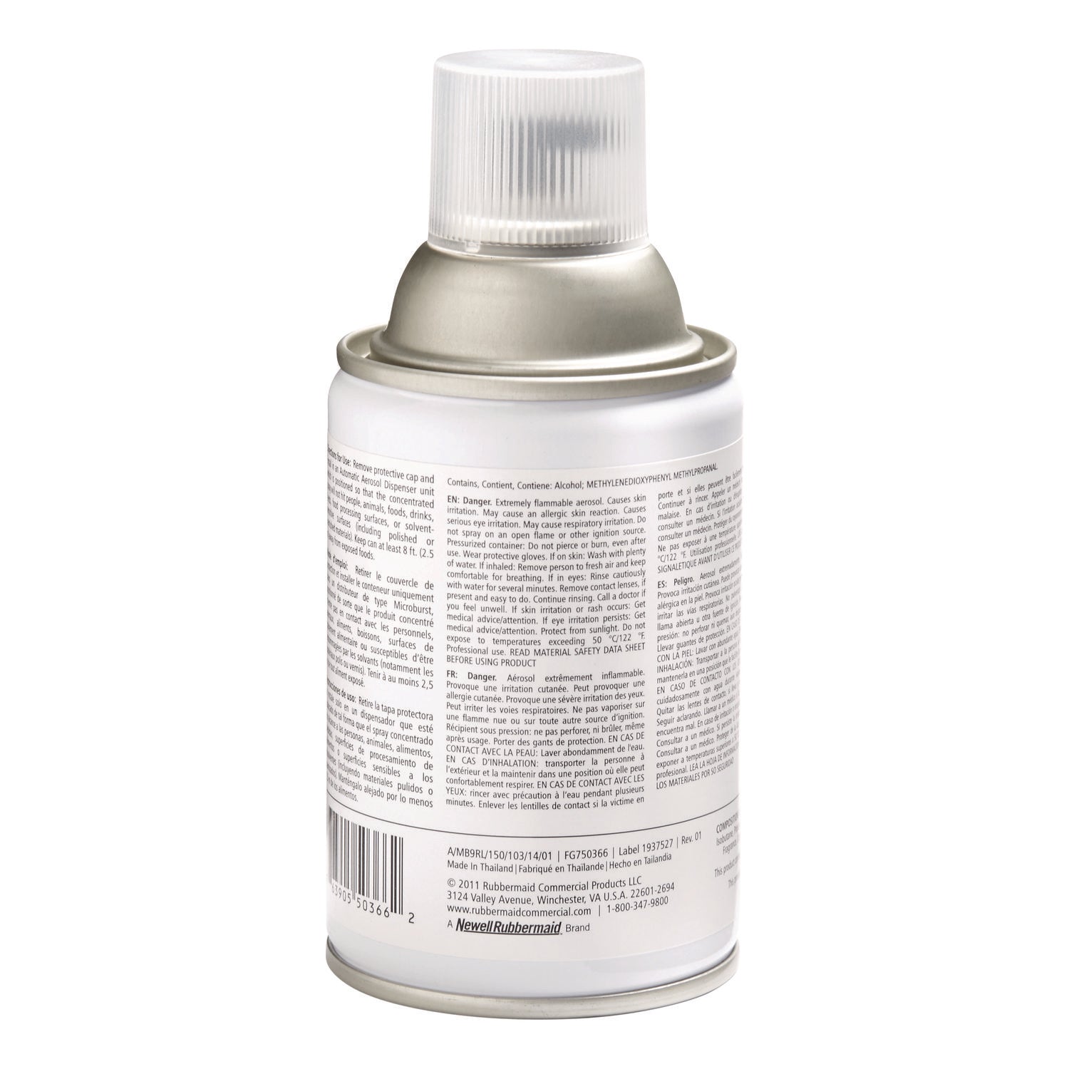 Rubbermaid® Commercial Microburst 3000 Refill, Linen Fresh, 2 Oz Aerosol Spray, 12/carton