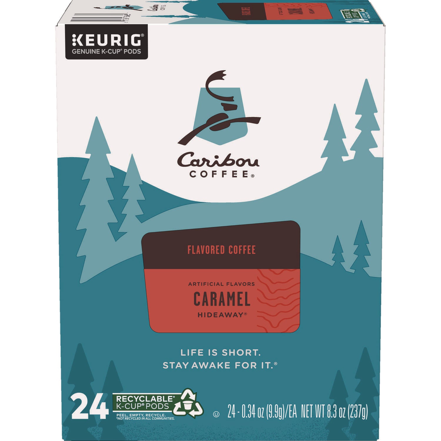 Caribou Coffee® Caramel Hideaway K-Cups, Mild Roast, 24/box