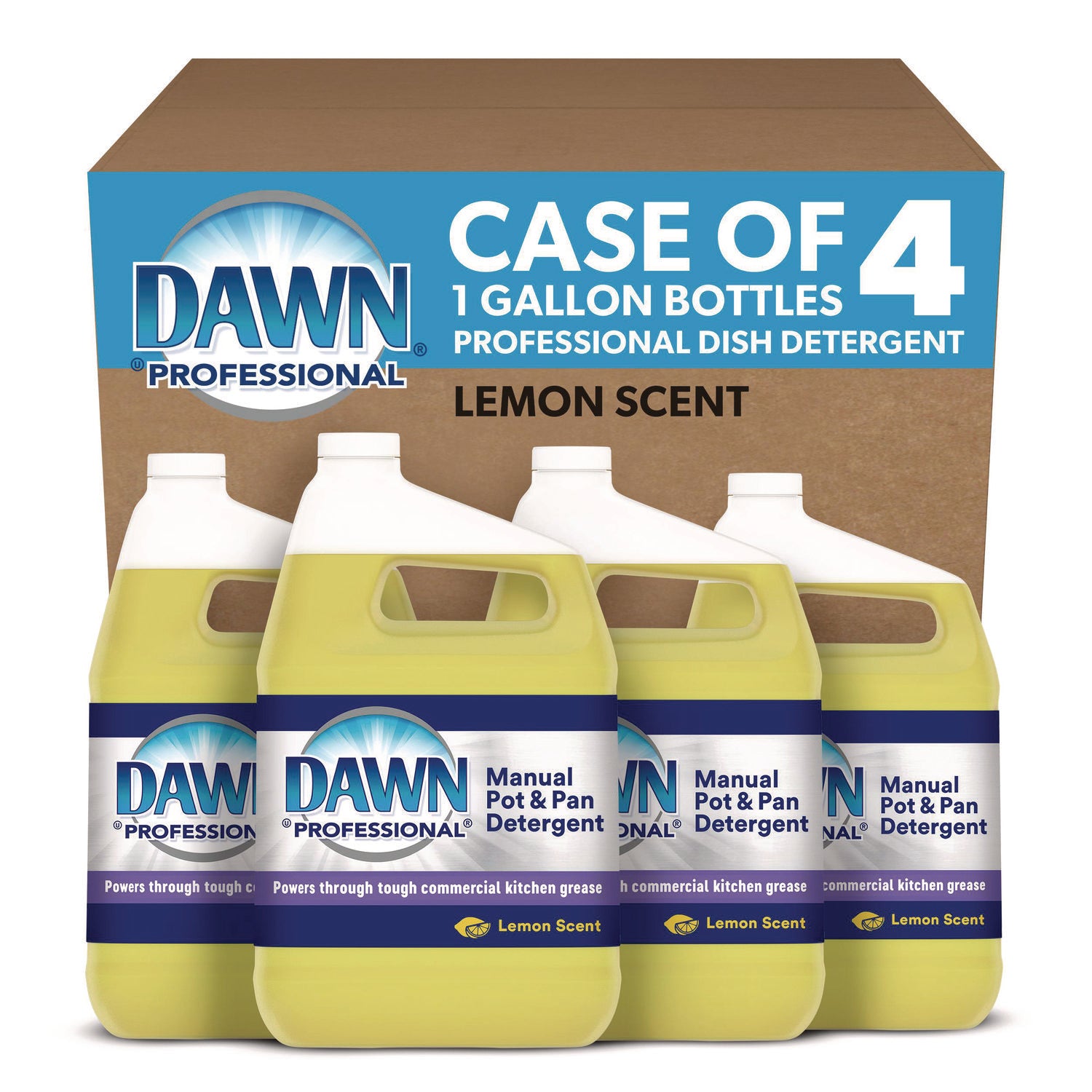 Dawn® Professional Manual Pot/pan Dish Detergent, Lemon, 4/carton