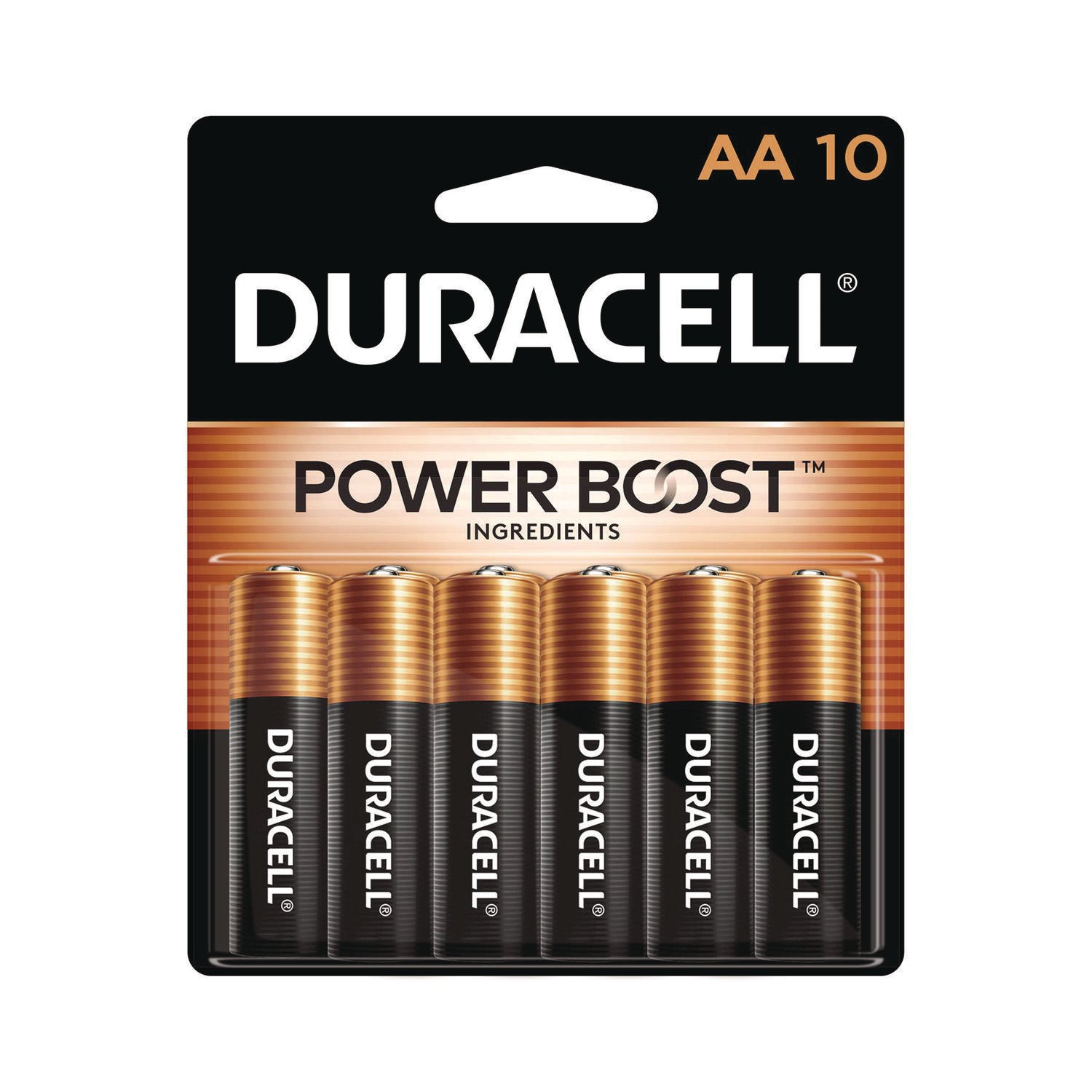 Power Boost CopperTop Alkaline AA Batteries, 10/Pack