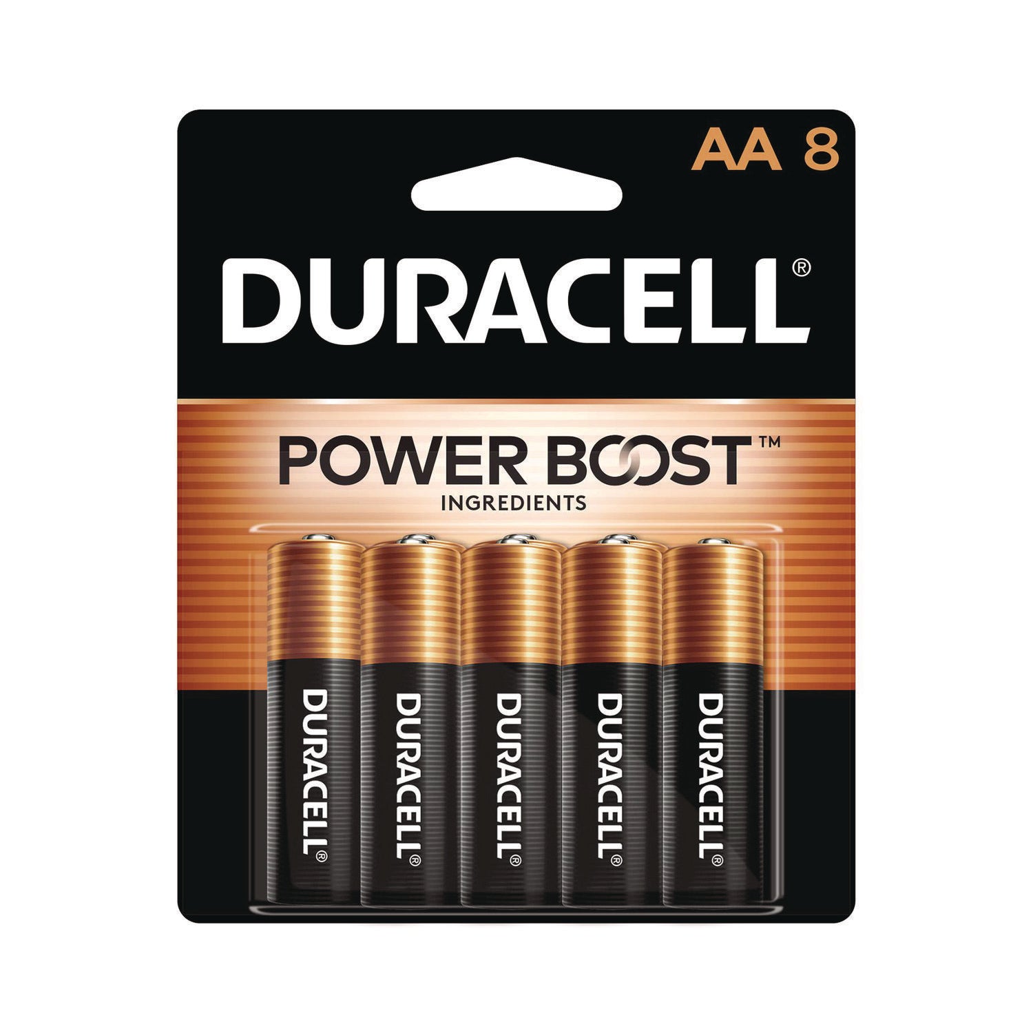 Power Boost CopperTop Alkaline AA Batteries, 8/Pack