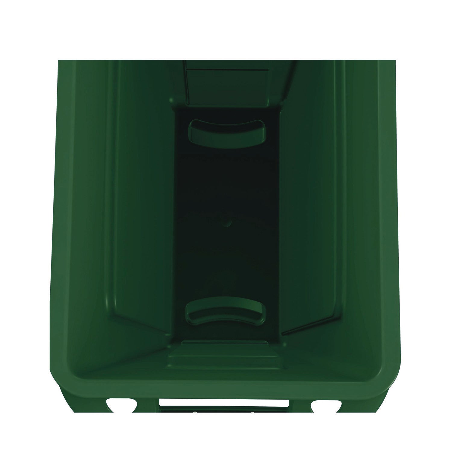 Rubbermaid® Commercial Slim Jim Plastic Recycling Container with Venting Channels, 23 gal, Plastic, Green