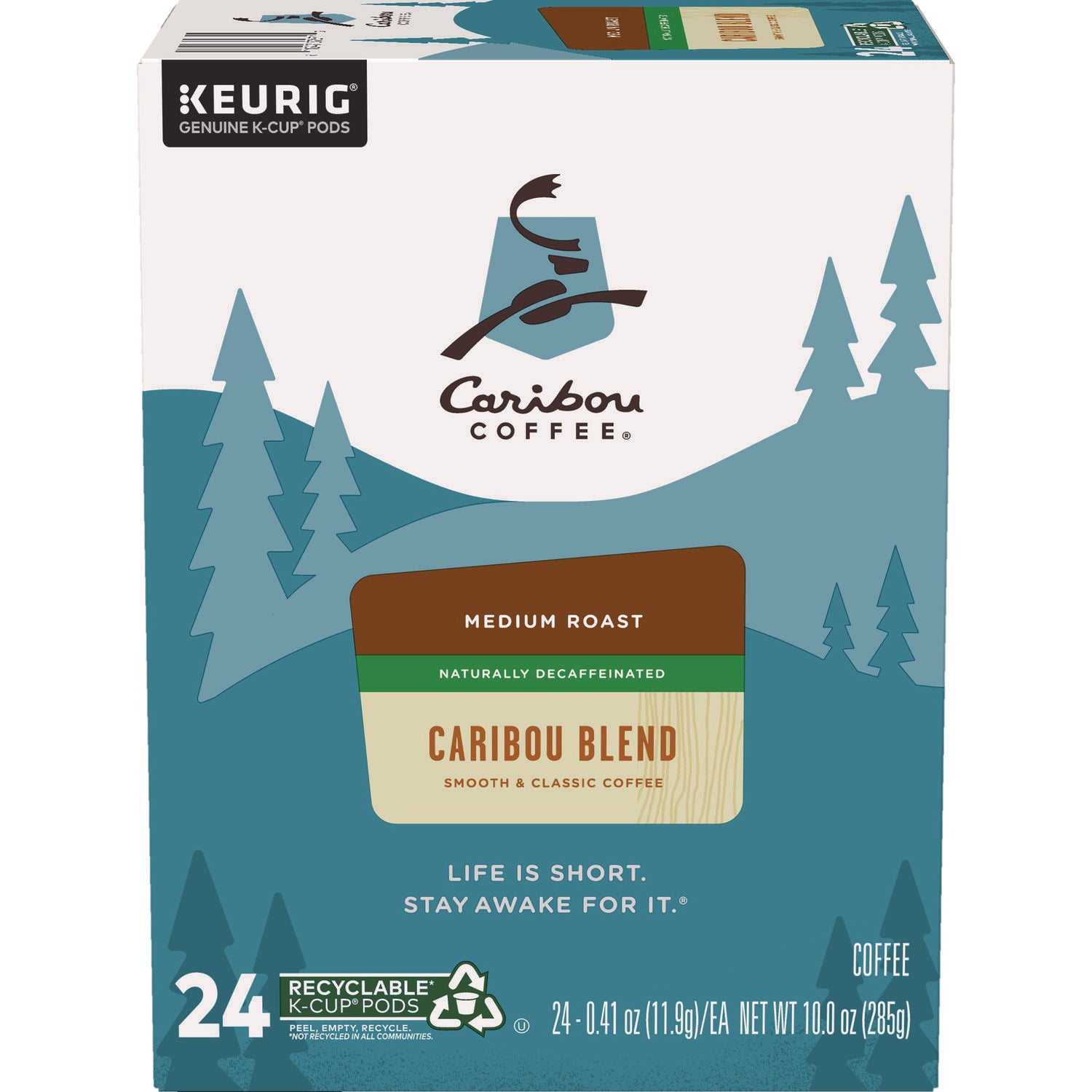 Caribou Coffee® Caribou Blend Decaf Coffee K-Cups, 24/box